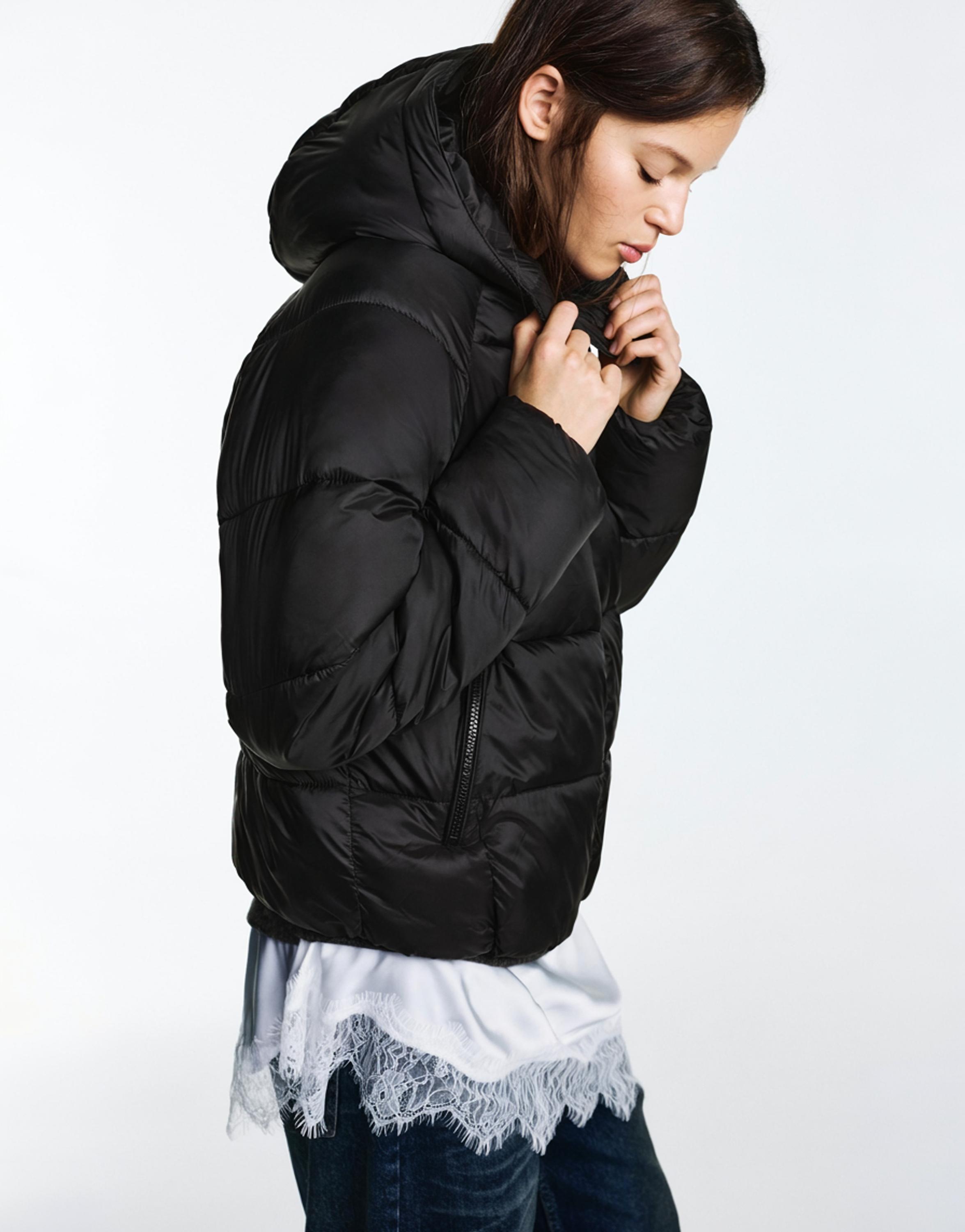 Puffer jacket — Black