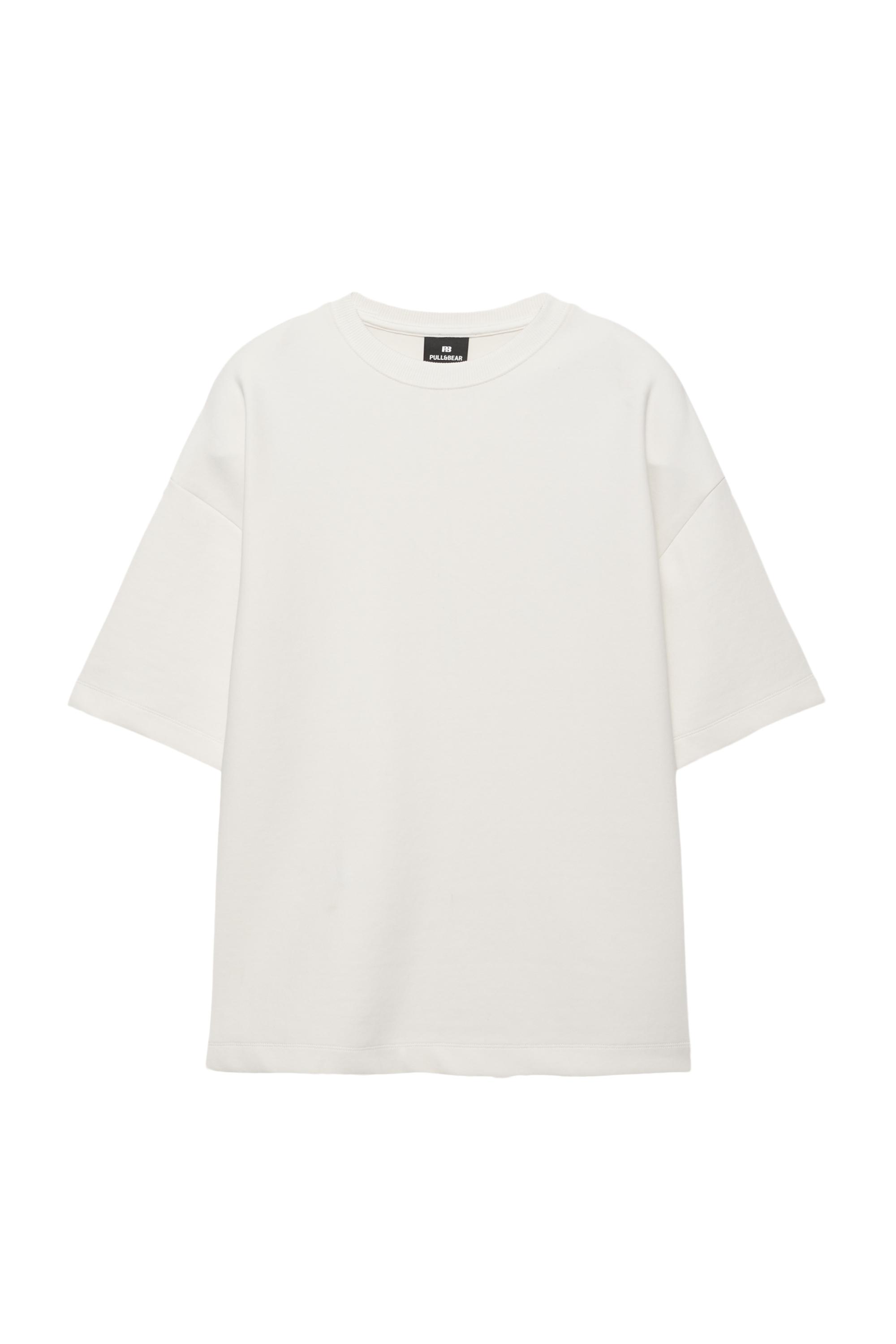 Kısa kollu interlok sweatshirt - Görsel 2