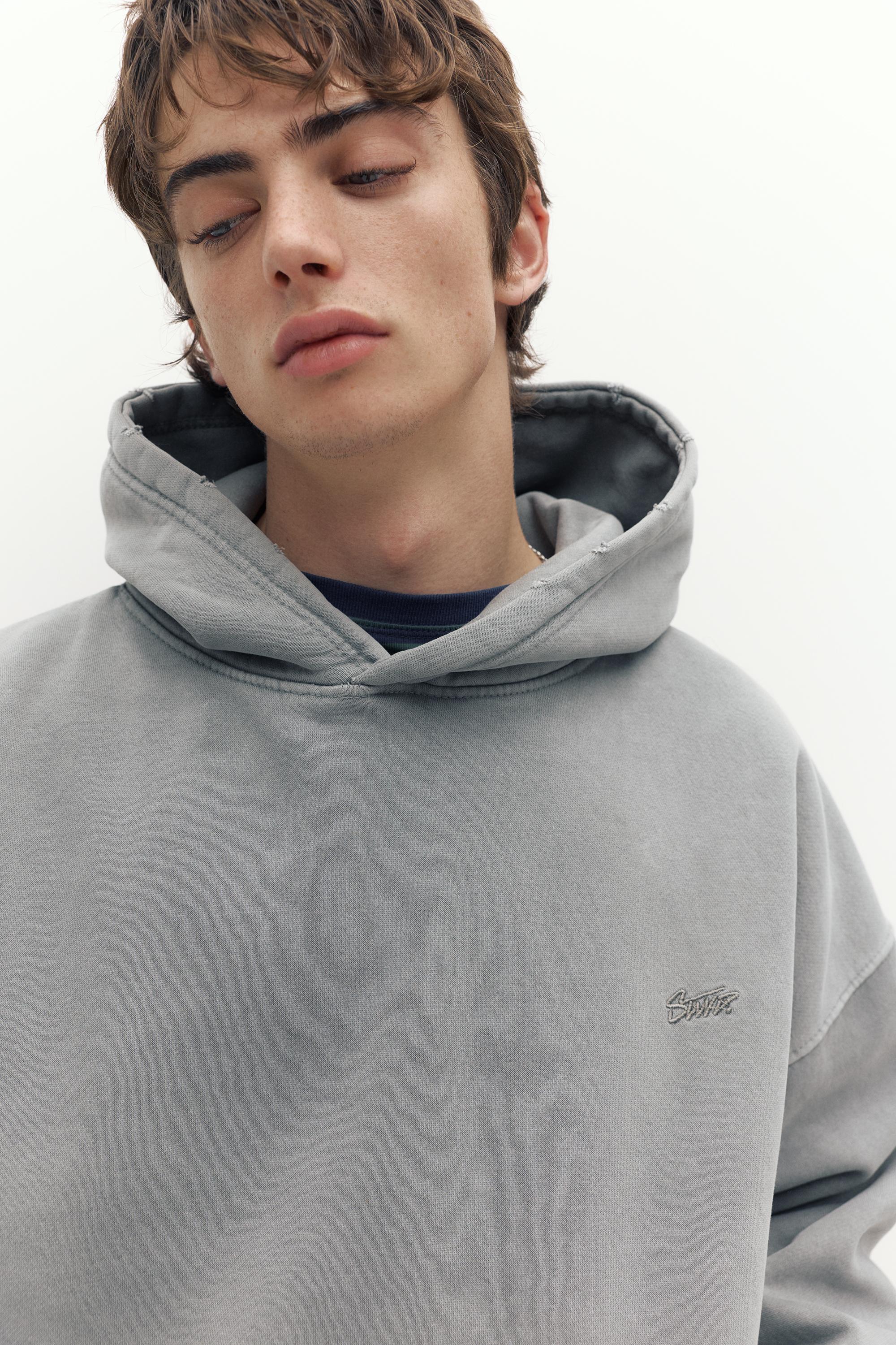 STWD Yıkanmış Kapüşonlu Sweatshirt - Görsel 38