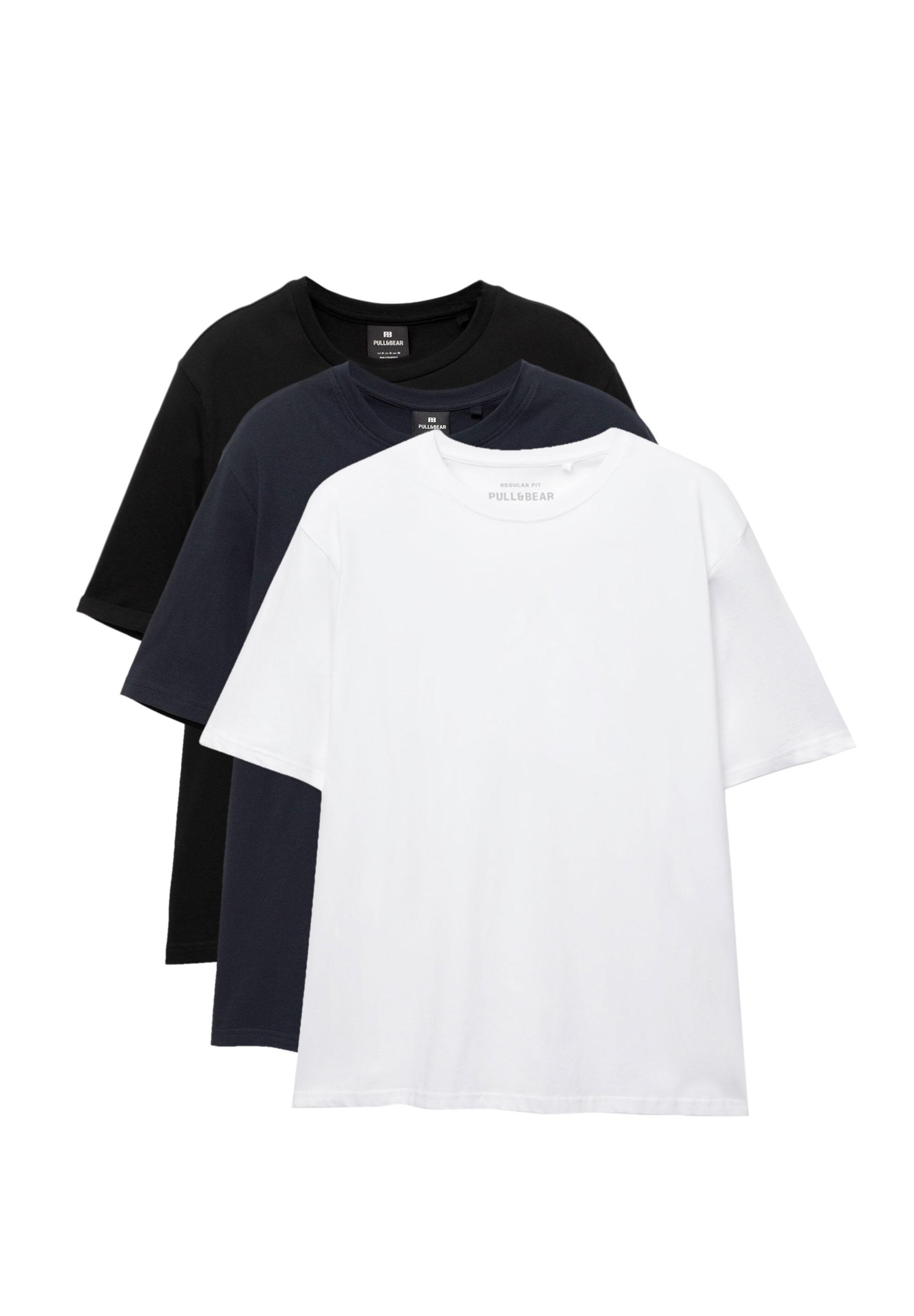 3-pack of short sleeve T-shirts — Navy
