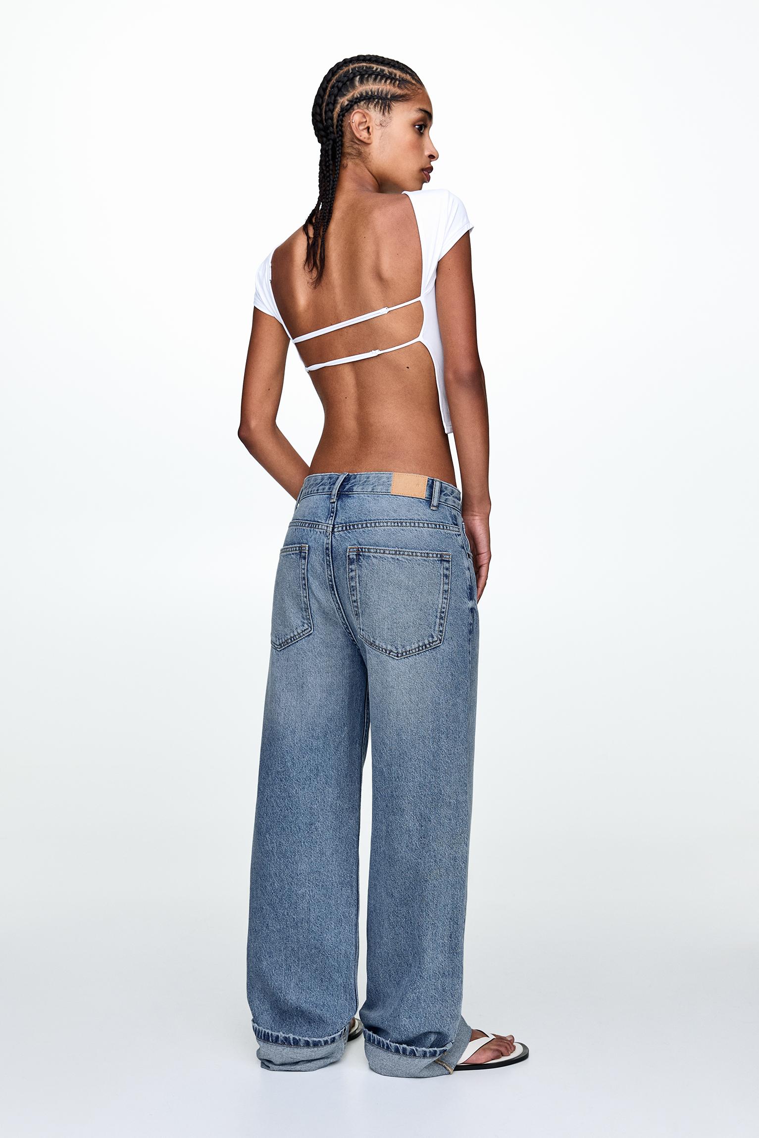 Pull and bear relaxed fit fashion jeans