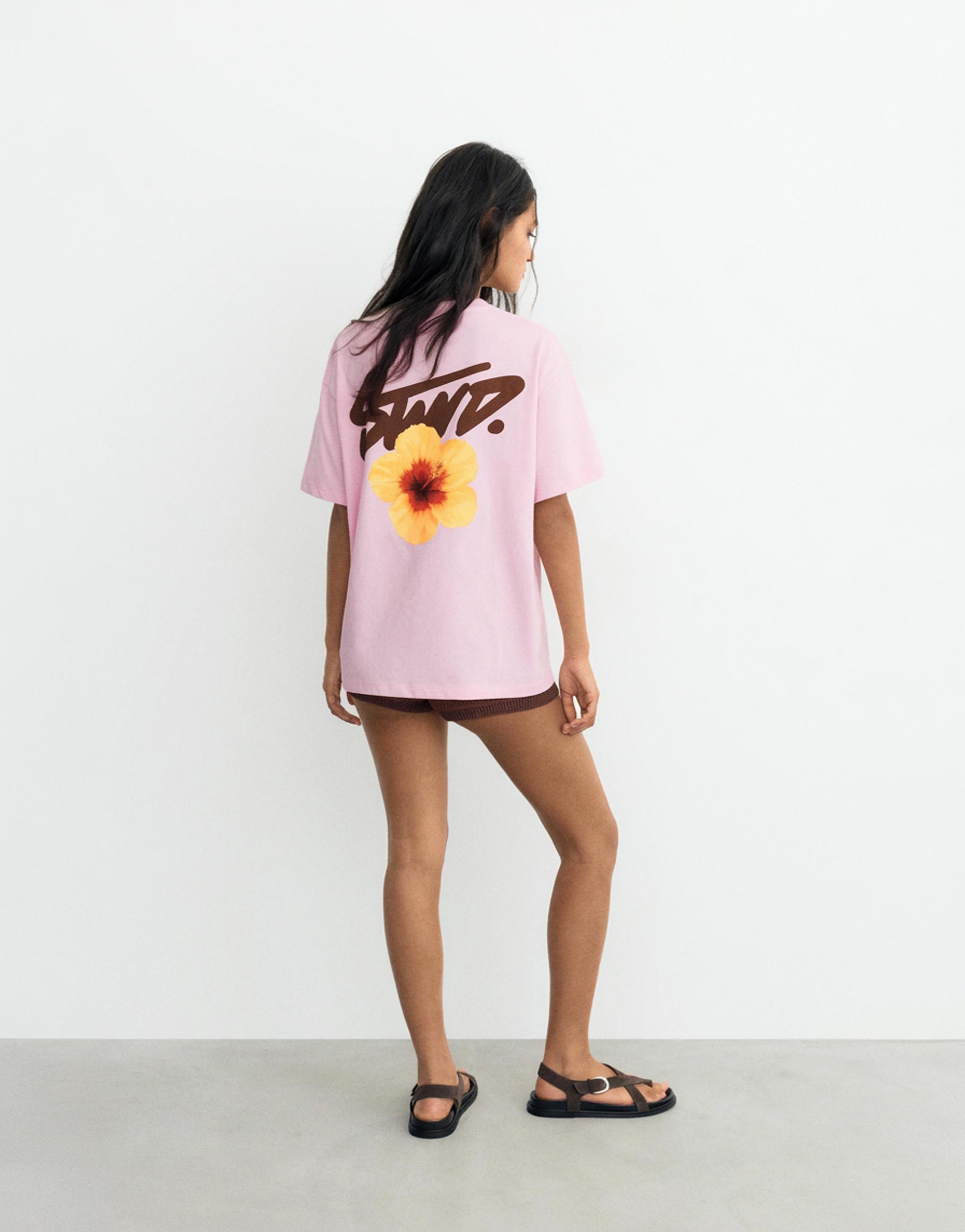 STWD flower T-shirt — Pink