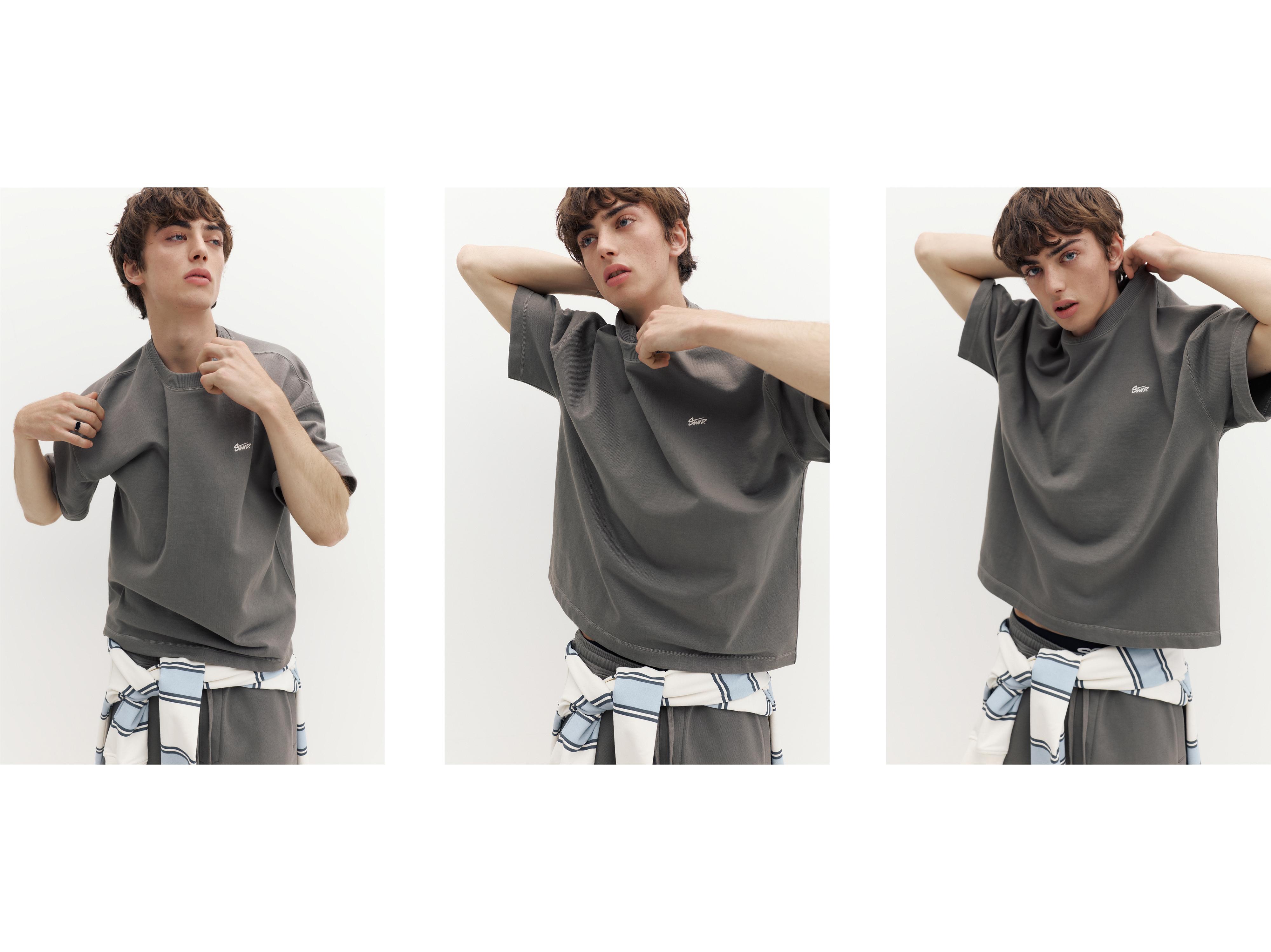 Kısa kollu logolu sweatshirt - Görsel 109