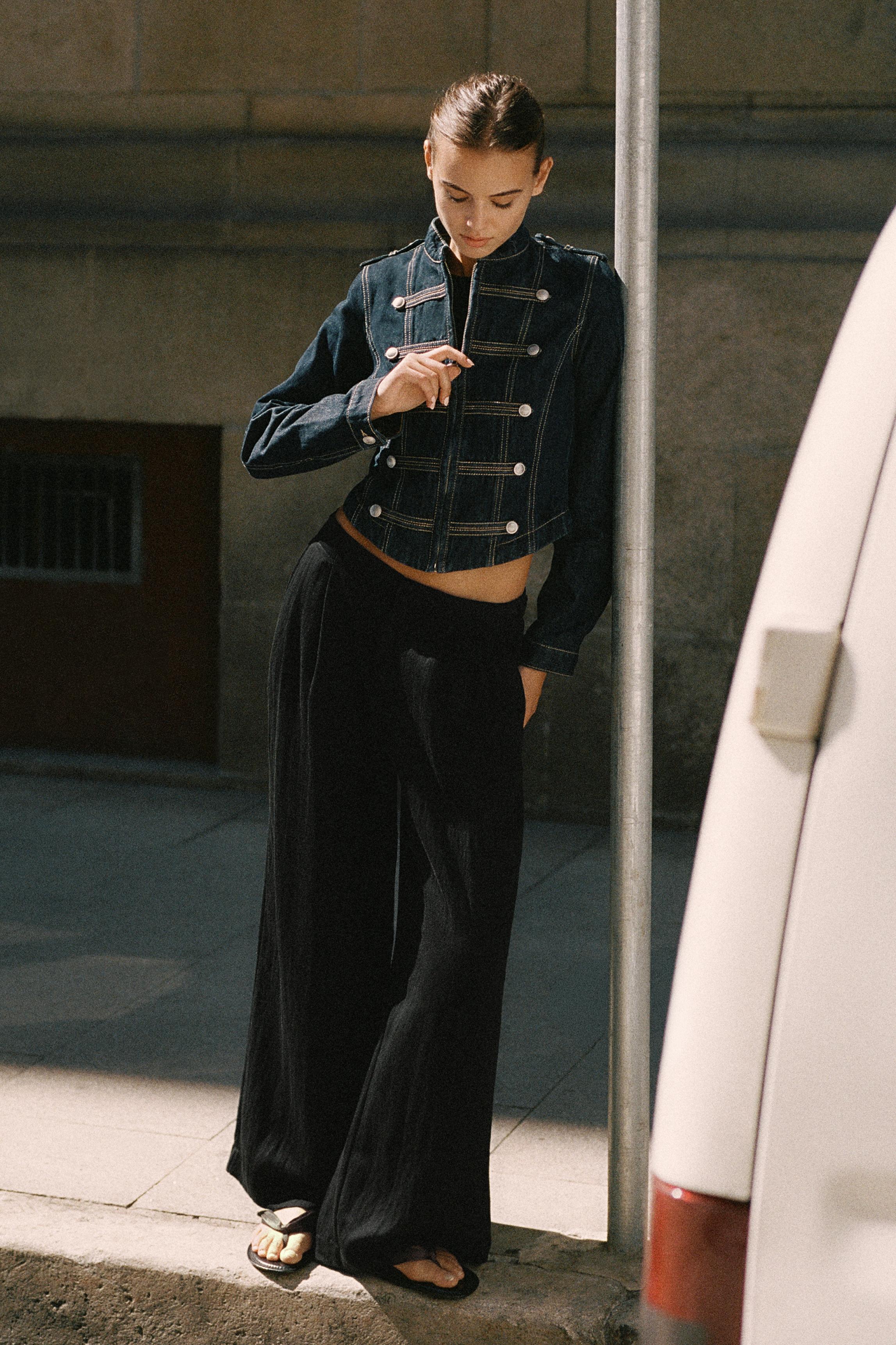 Darted smart trousers — Black