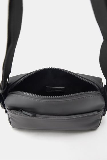 Rubberised crossbody bag — Grey 6