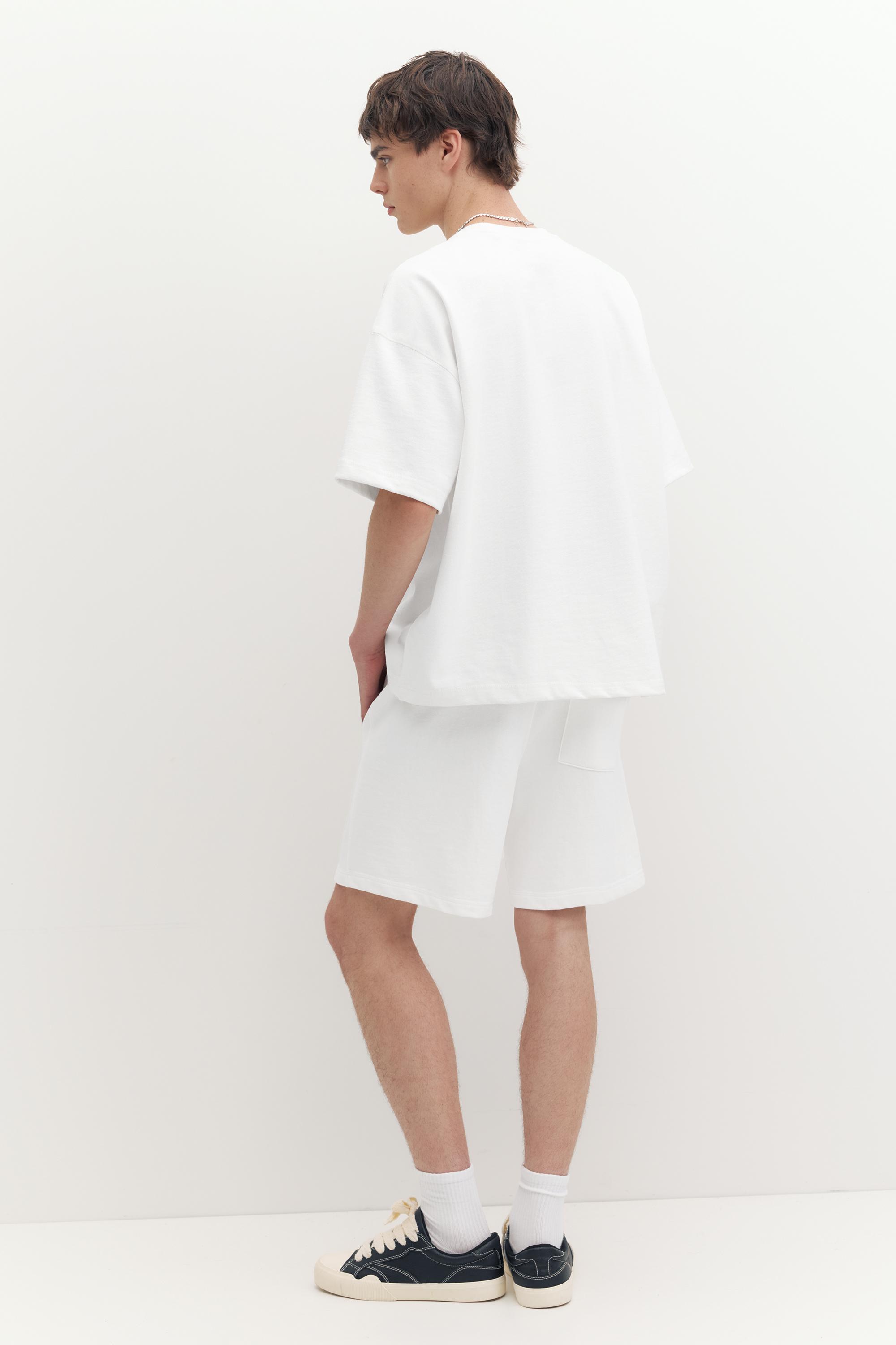 STWD jogger Bermuda shorts — White