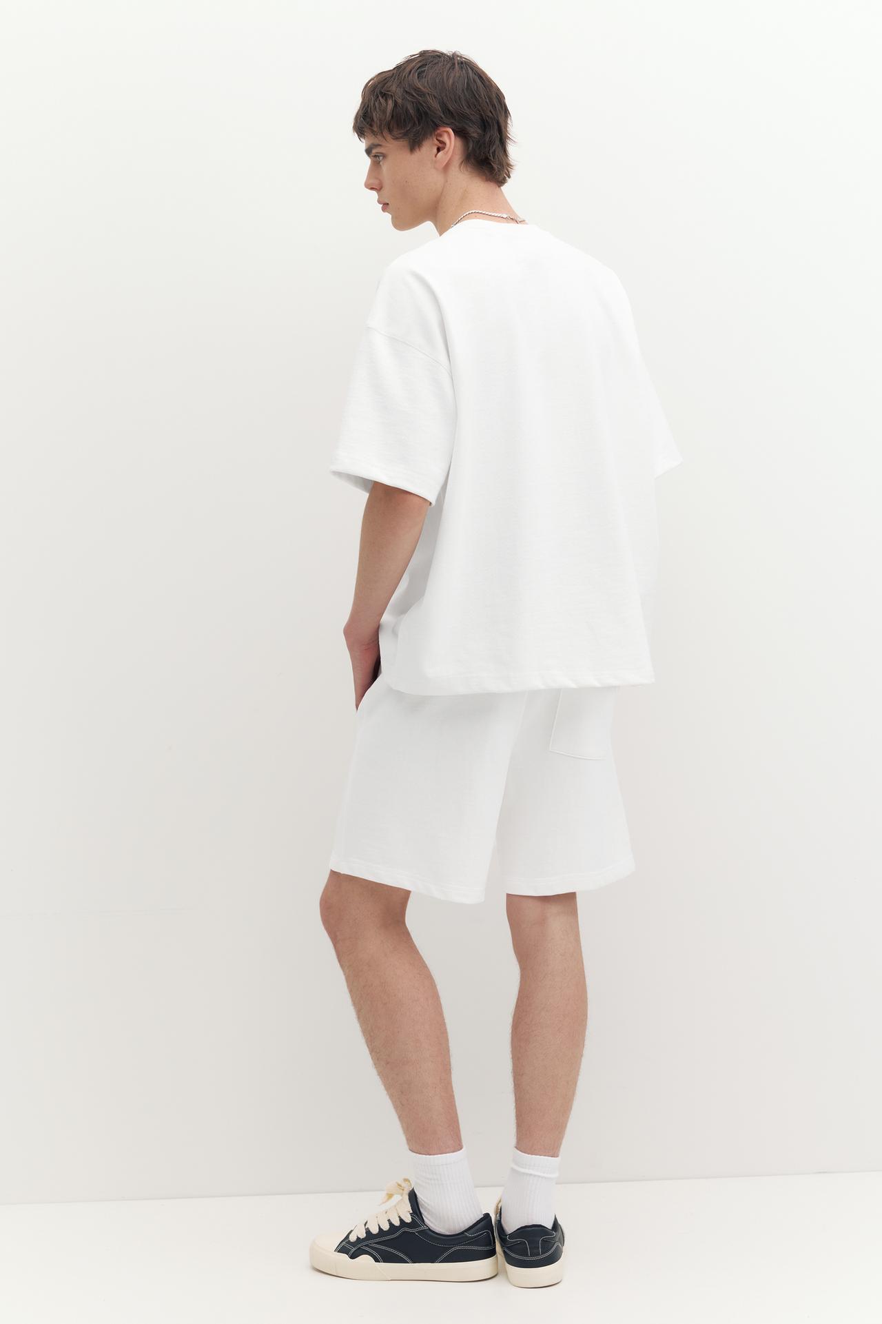 STWD jogger Bermuda shorts — White
