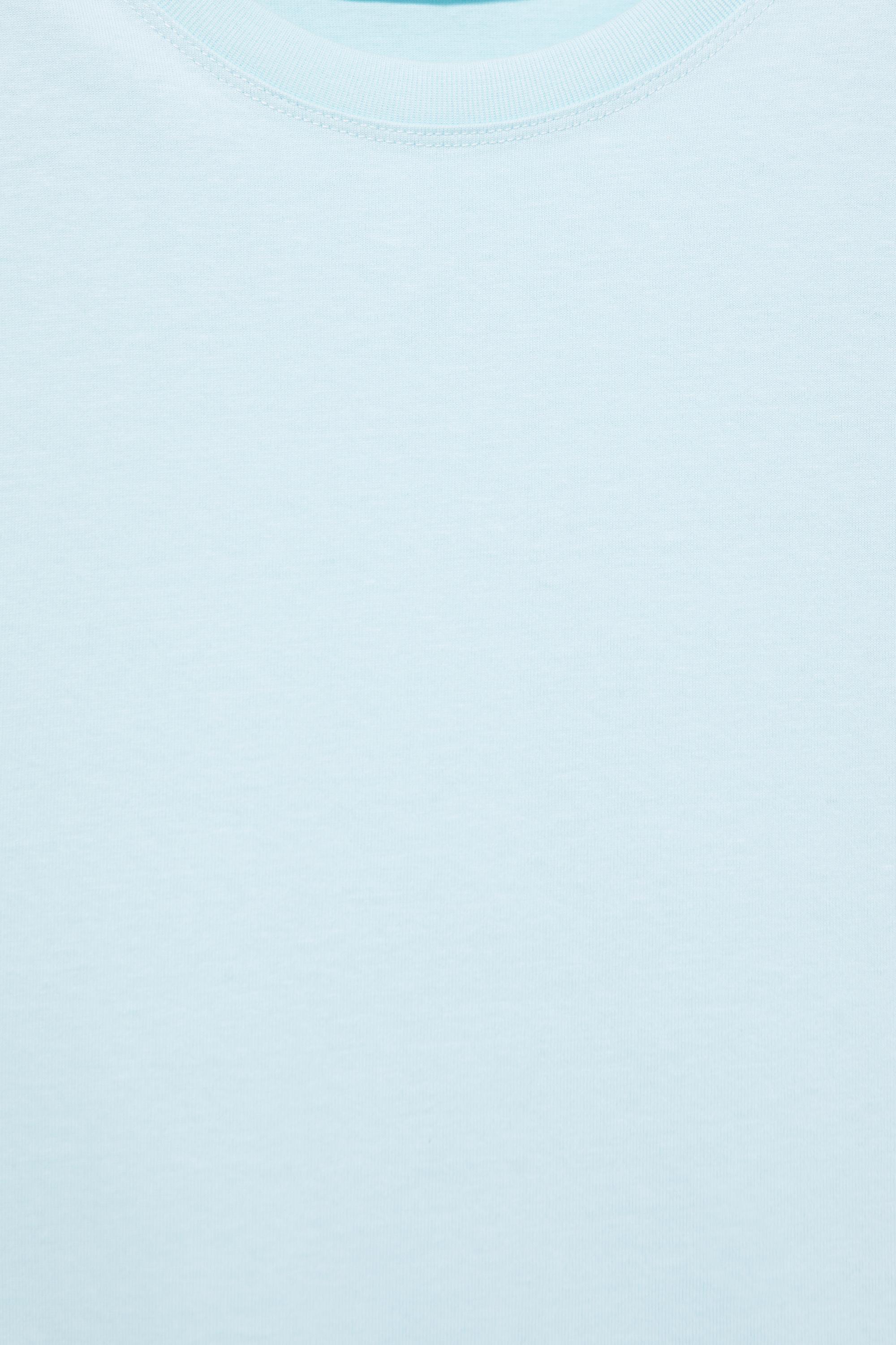 Short sleeve T-shirt 100% cotton — Pale blue