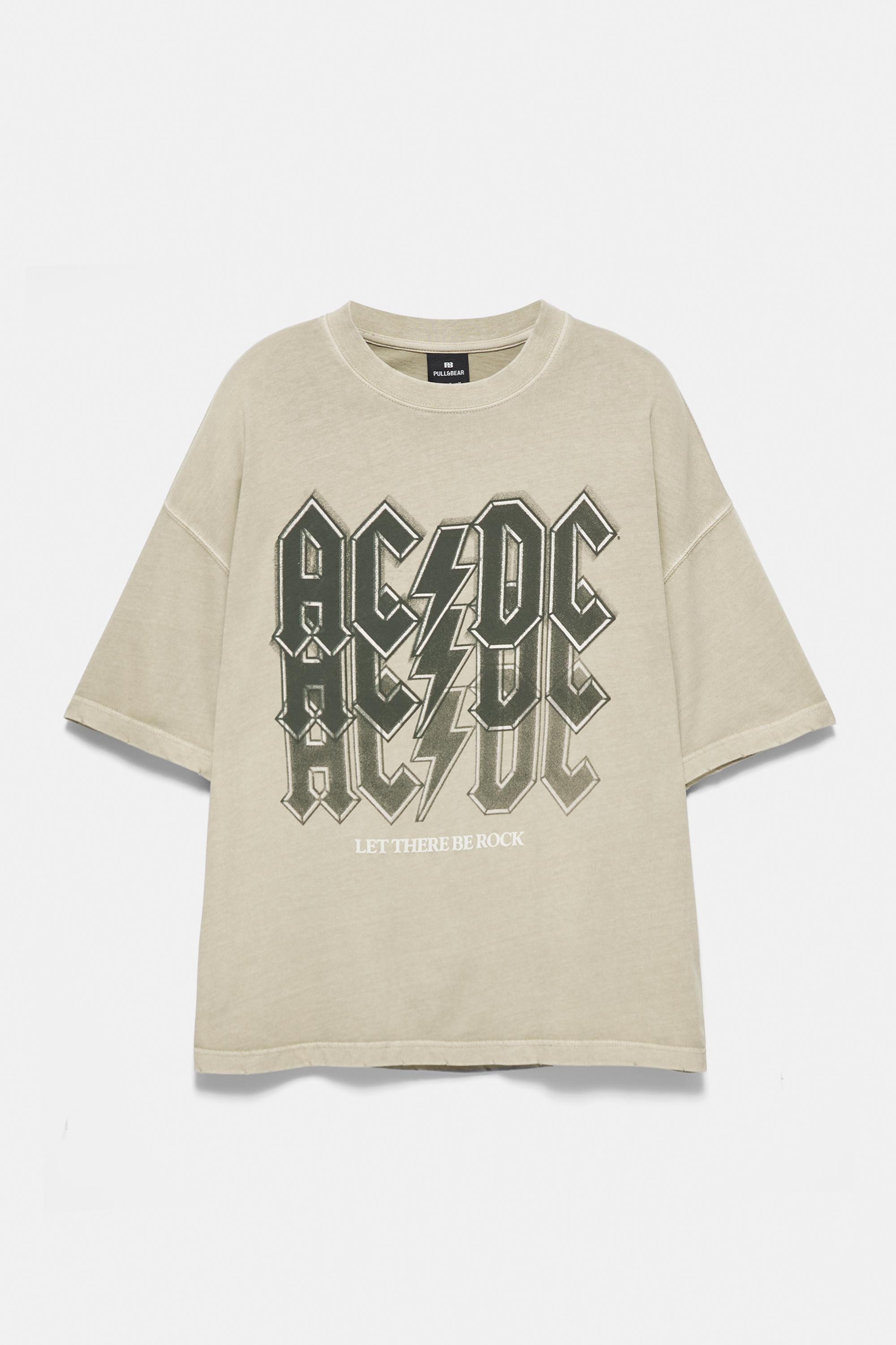 Relaxed fit AC/DC T-shirt — Ecru