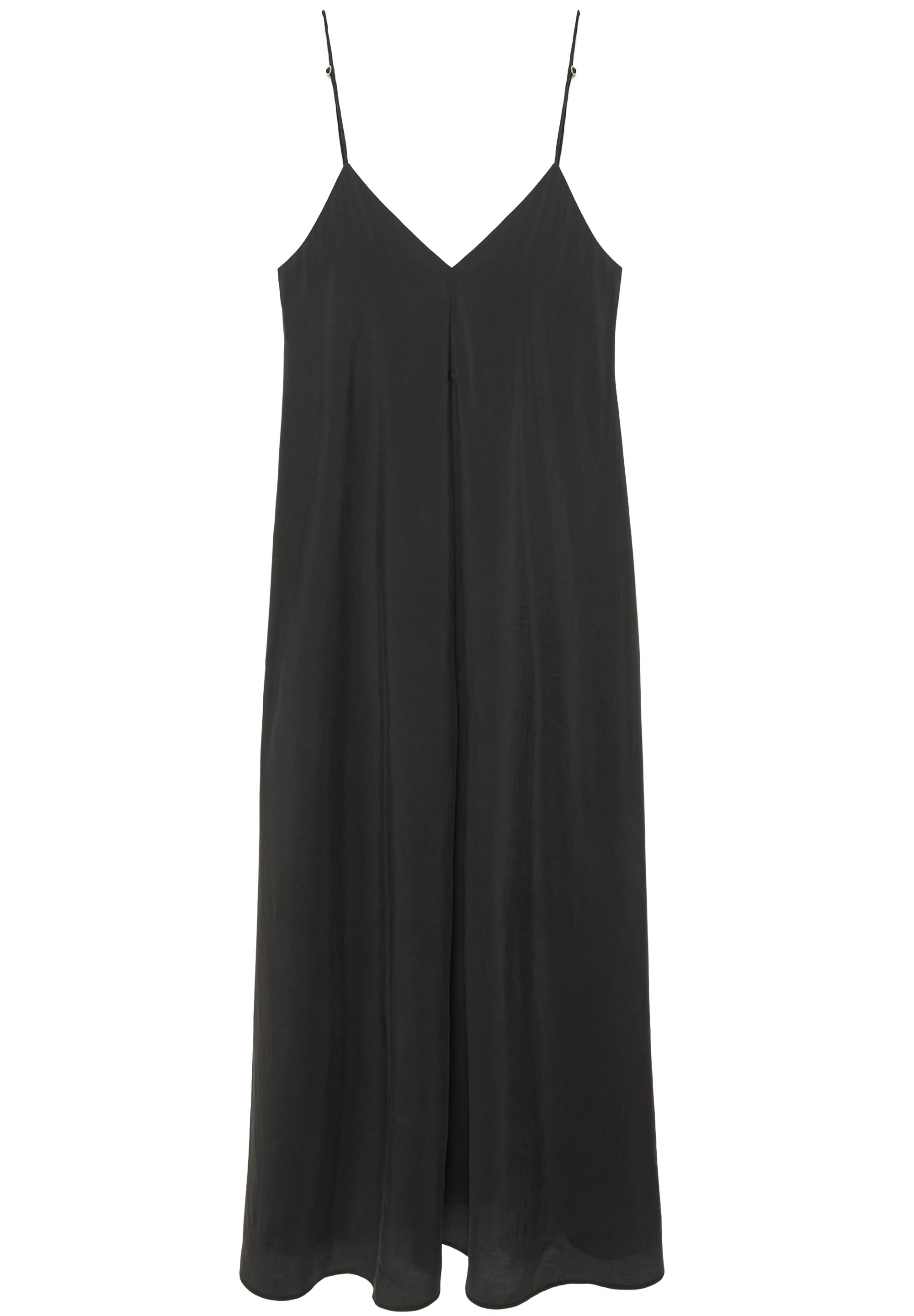 Strappy flowing modal midi dress — Anthracite grey
