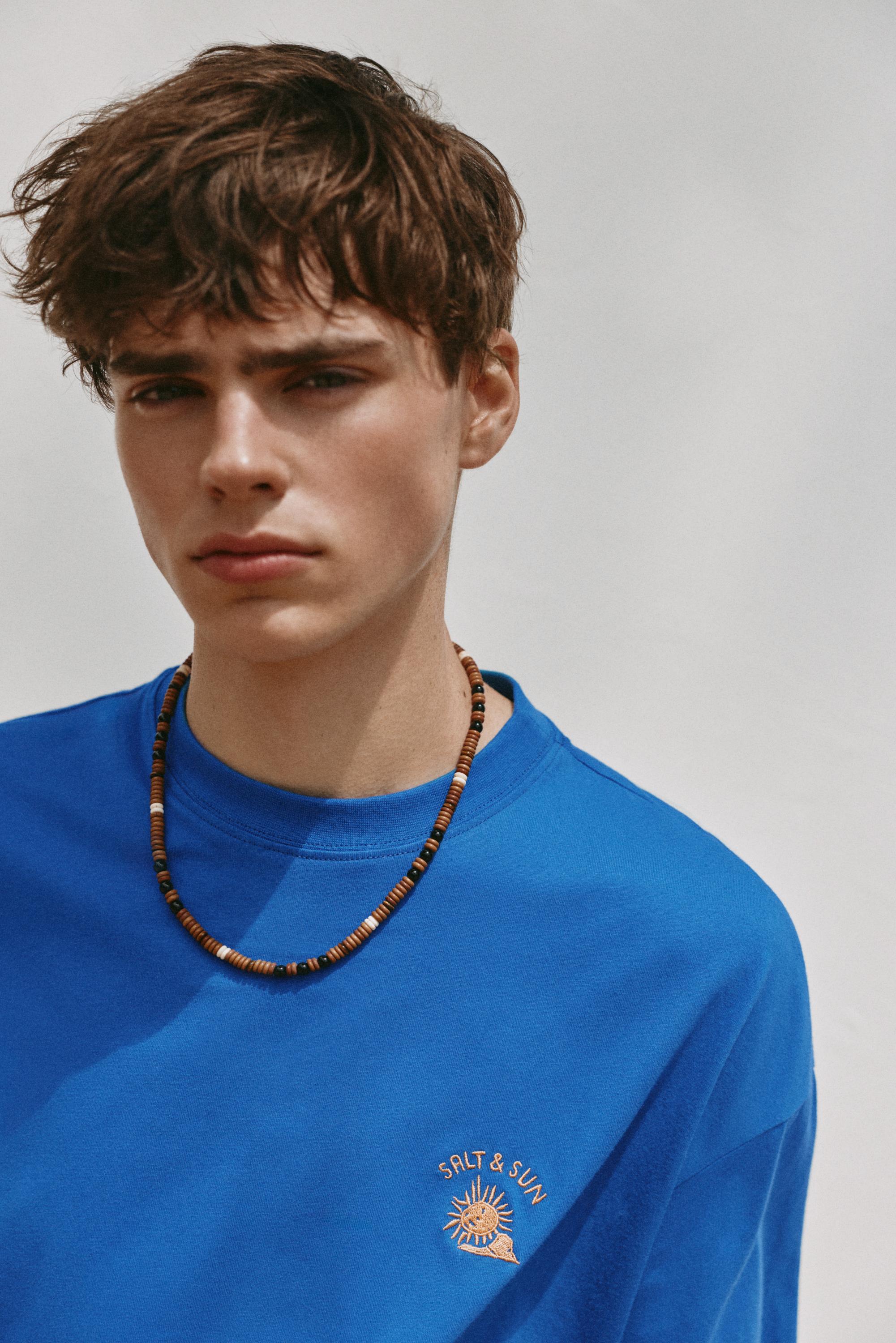 Ibiza Salt & Sun boxy T-shirt — Deep blue
