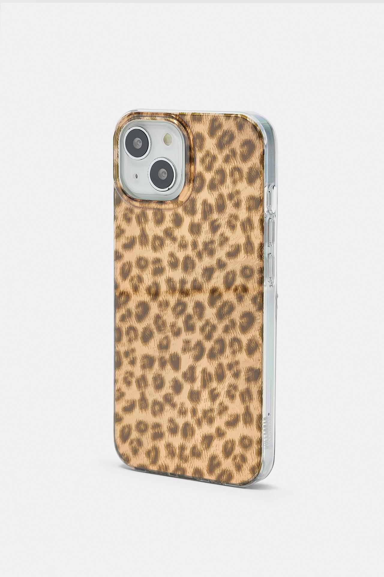 Leopard print iPhone case — Brown