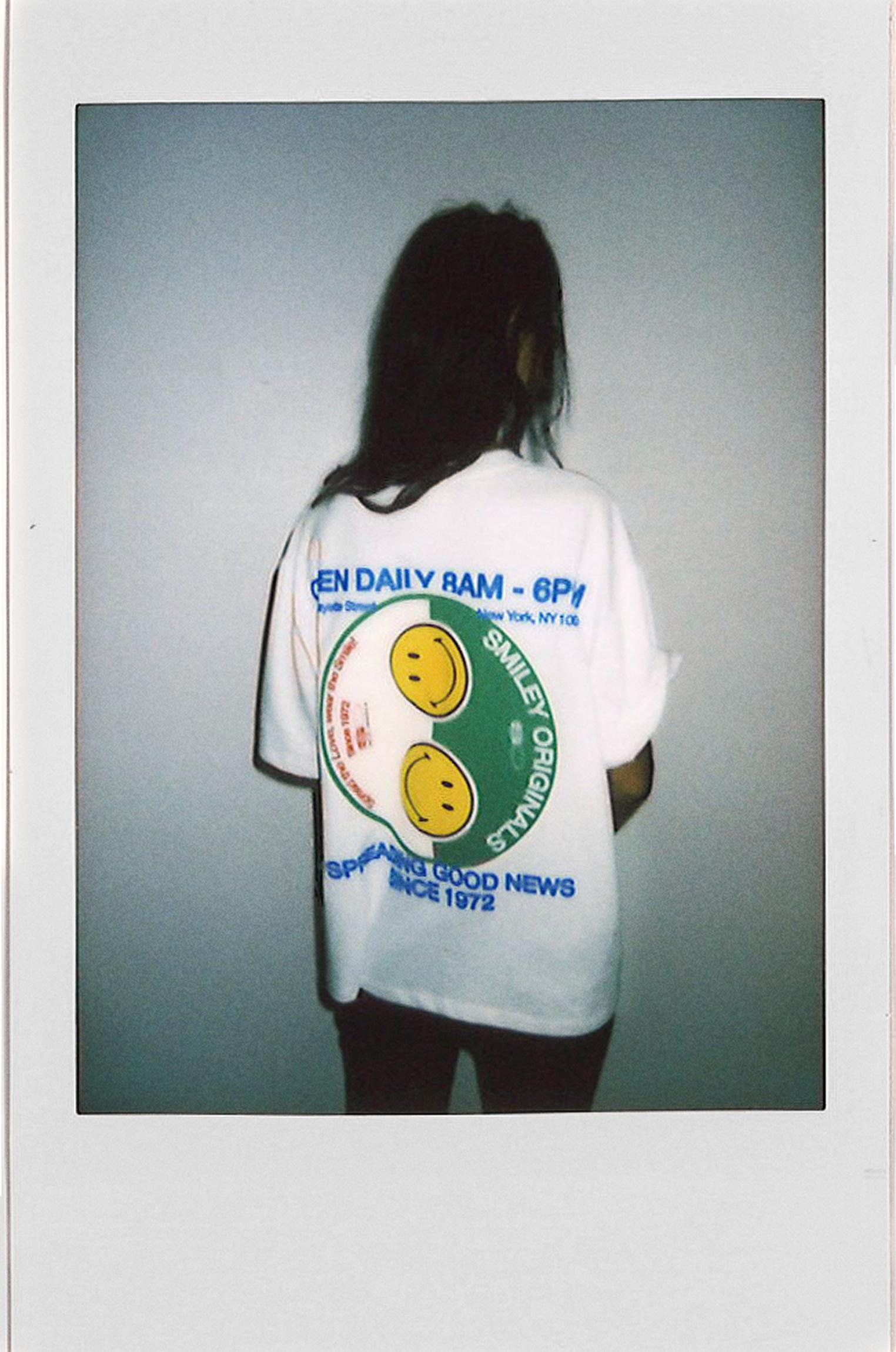 Smiley Yin Yang T-shirt — White