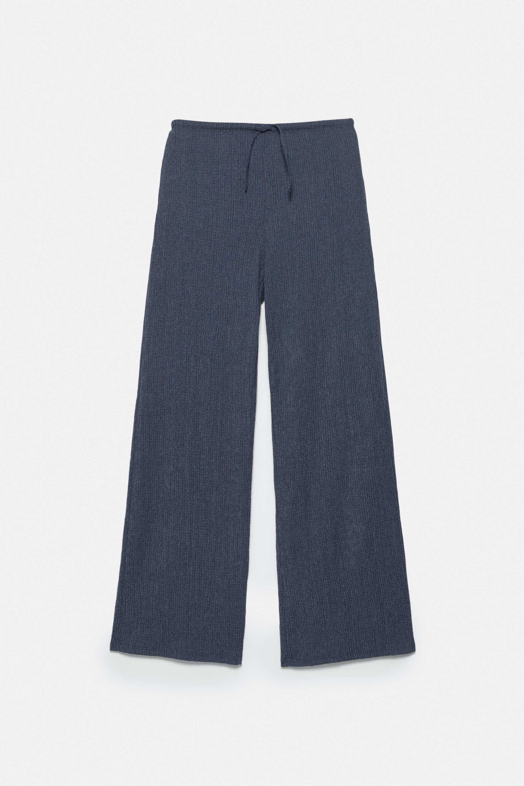 Bambula geniş paça pantolon - Görsel 5