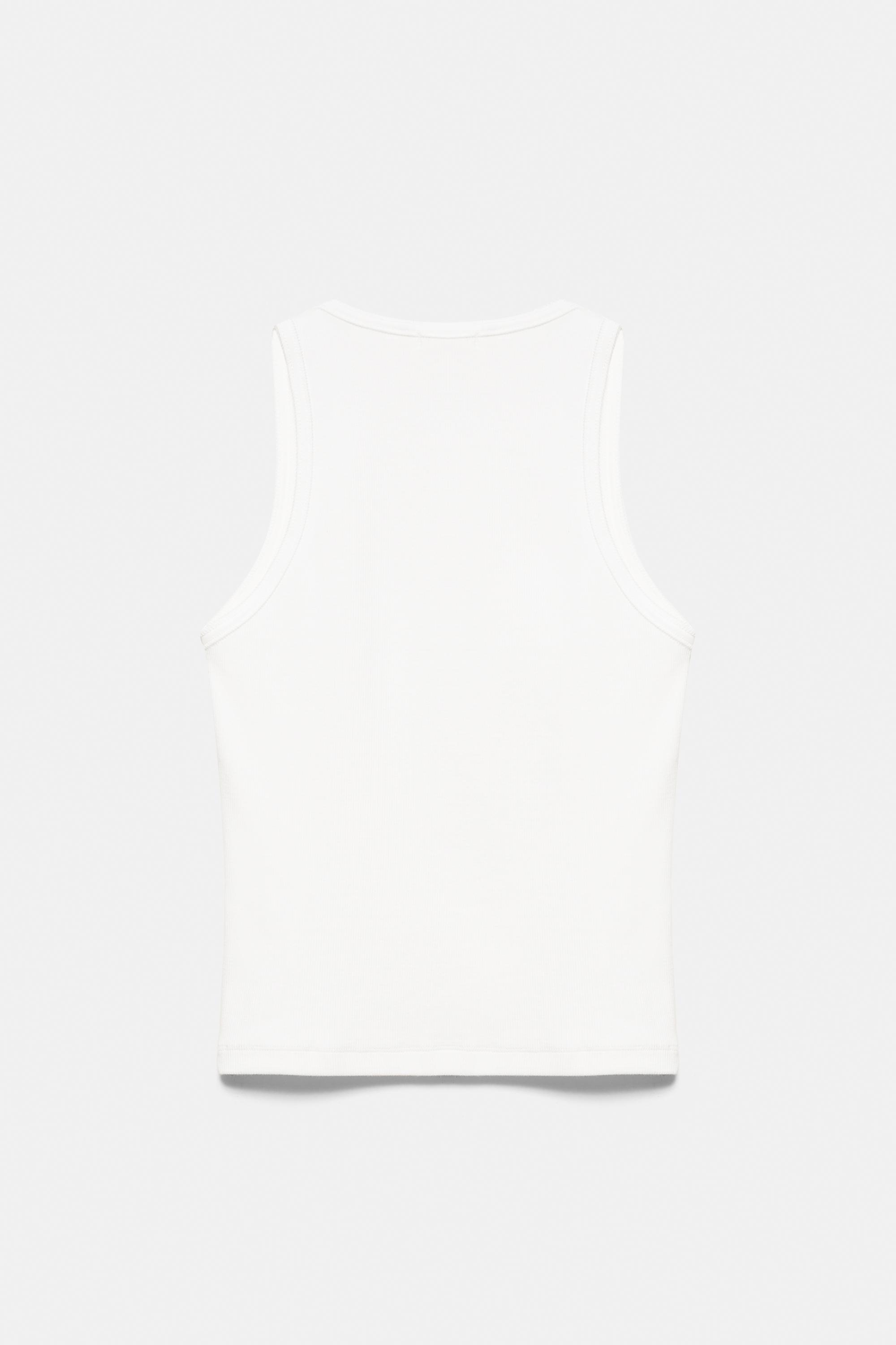 Ibiza rhinestone tank top — Ice