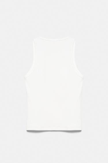 Ibiza rhinestone tank top — Ice 6