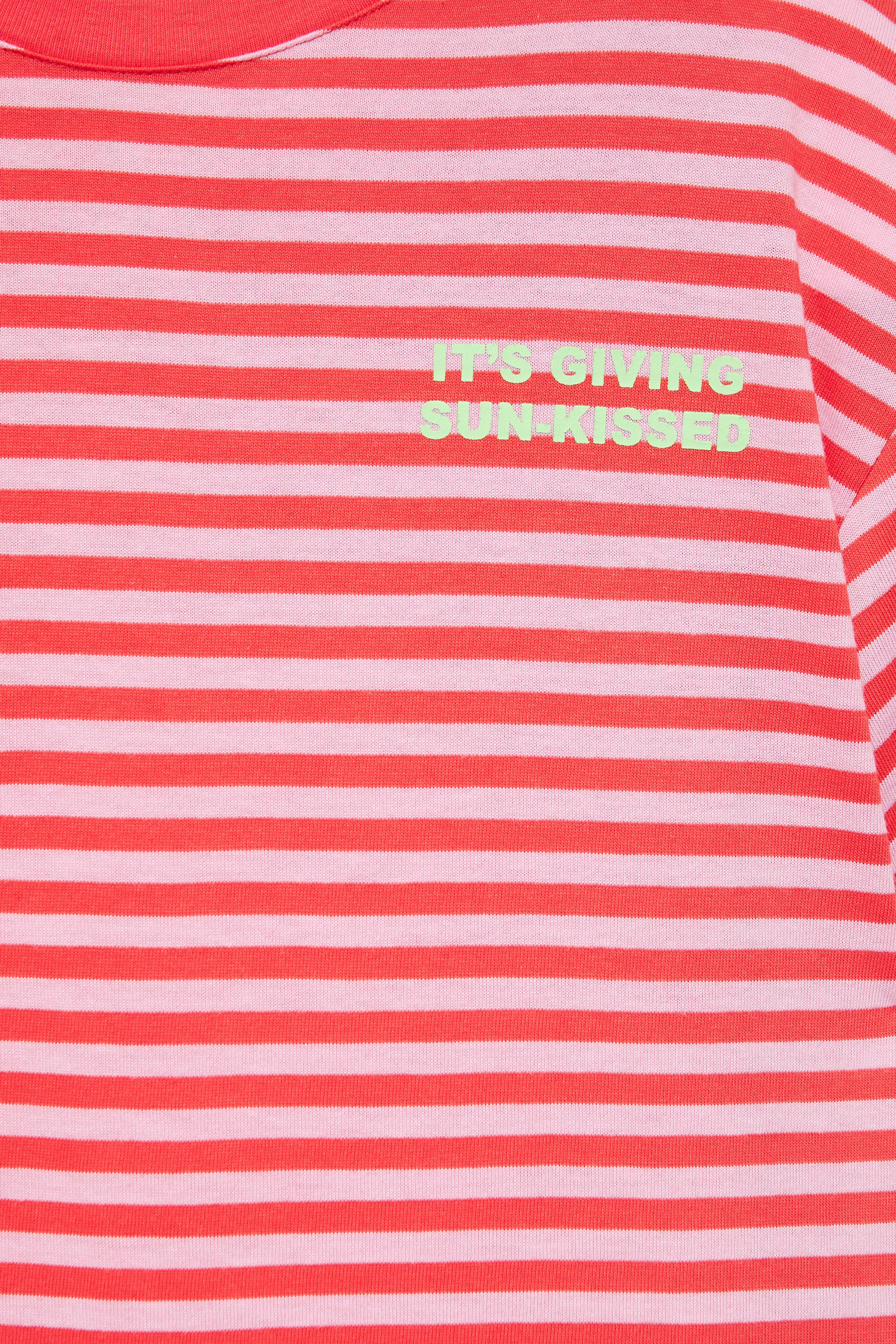 Striped T-shirt with text — 0-964