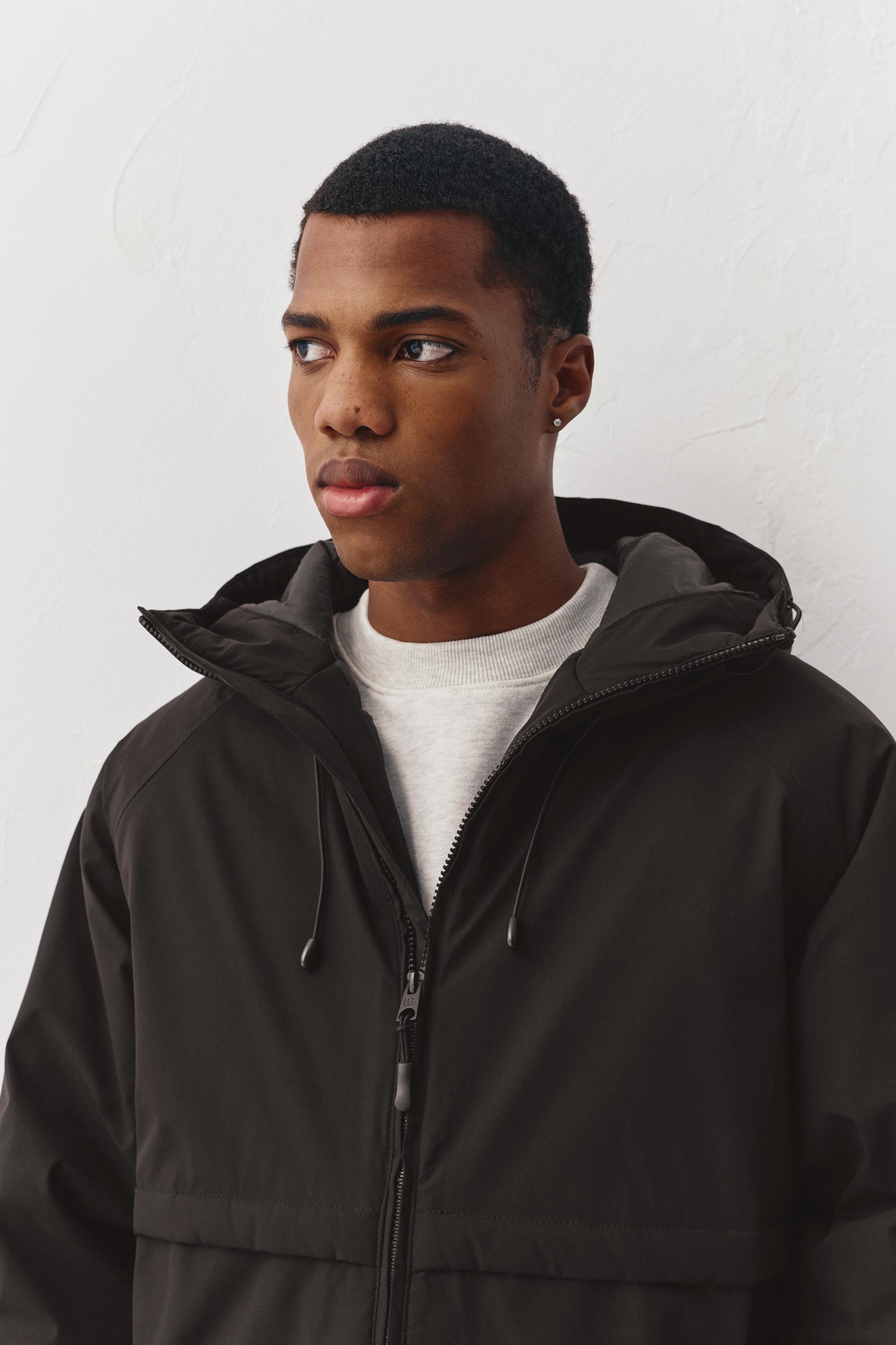 Dik yaka şişme mont - Görsel 49