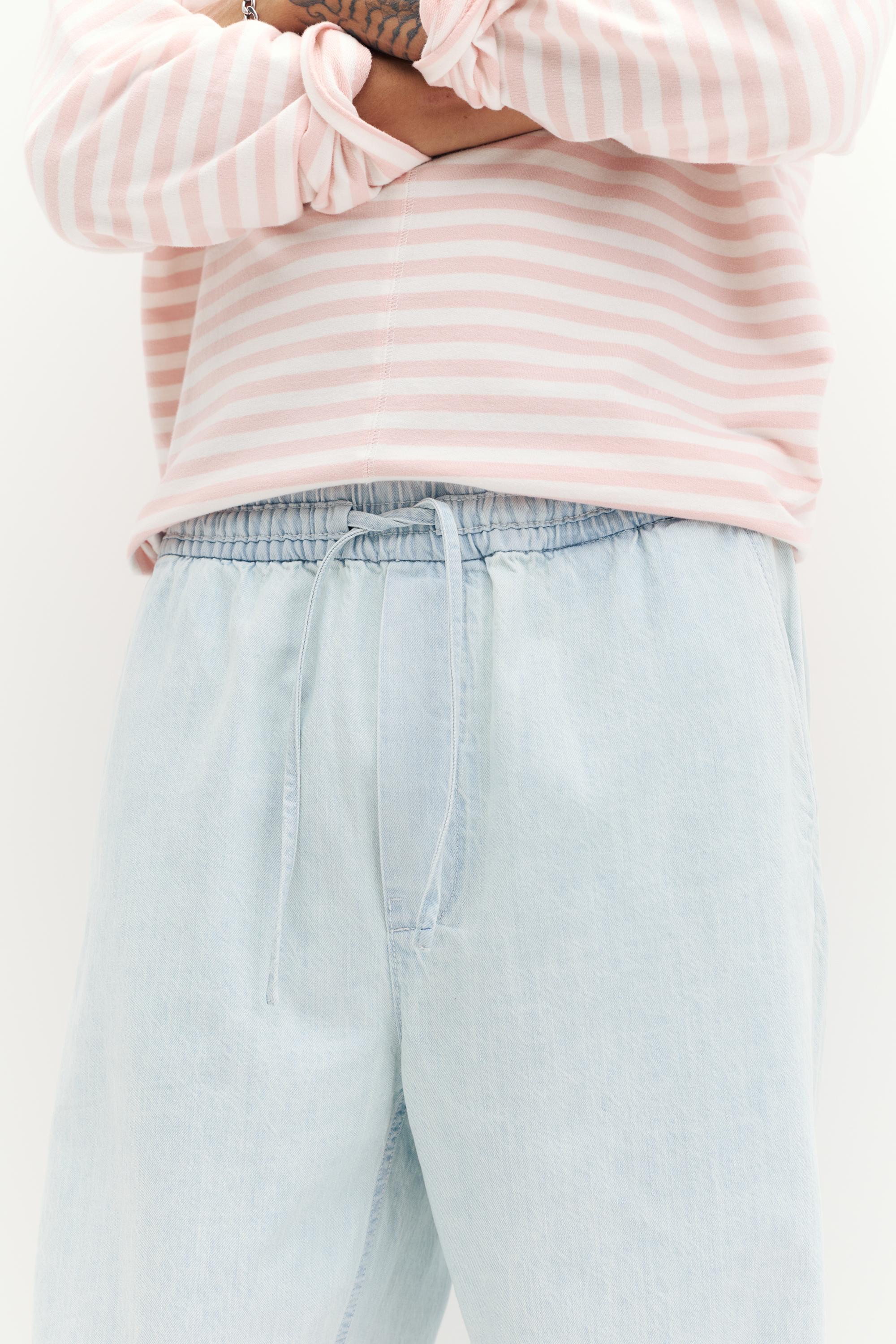 Denim joggers — Pale blue