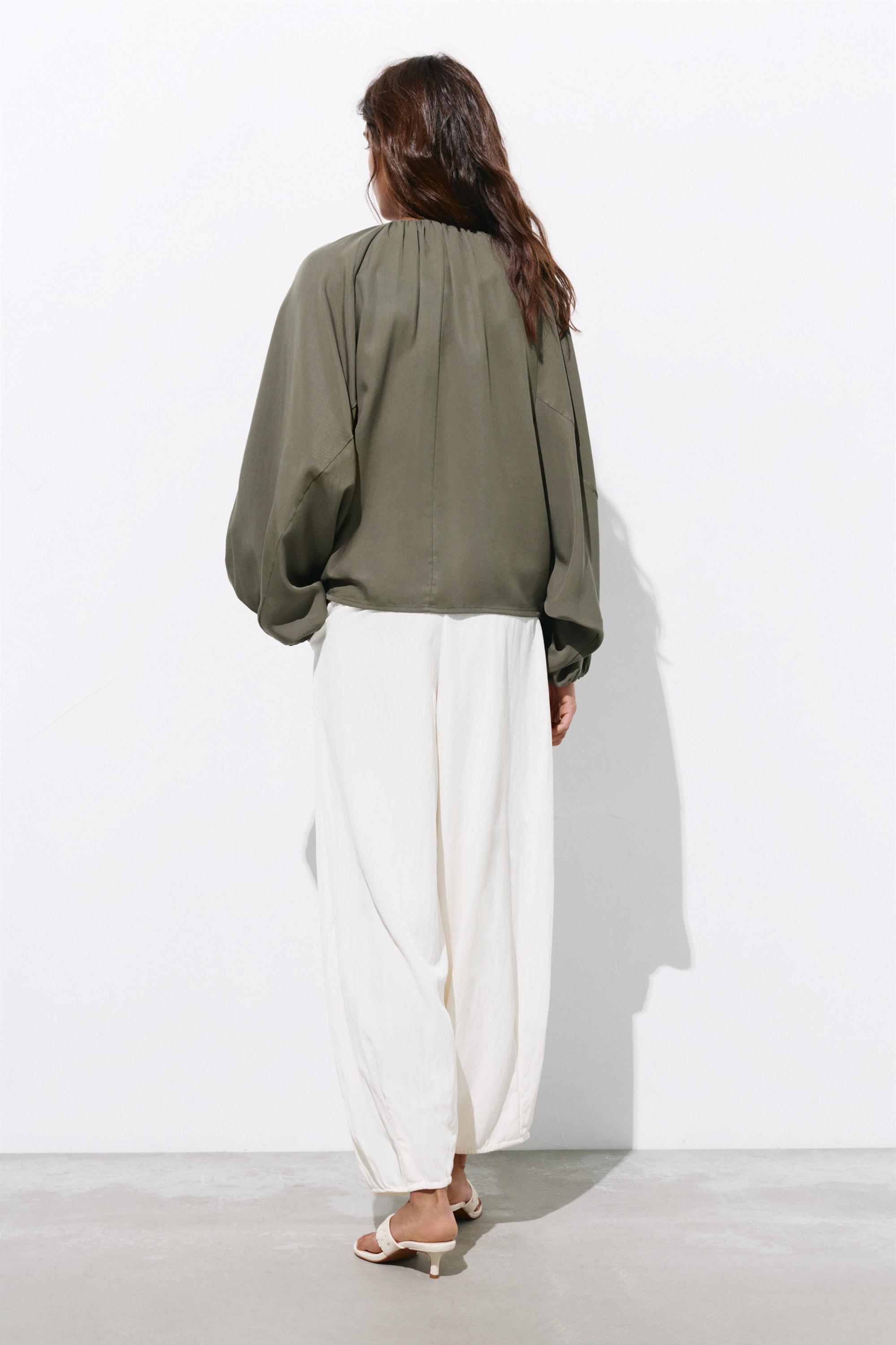 Balloon bomber jacket — Khaki