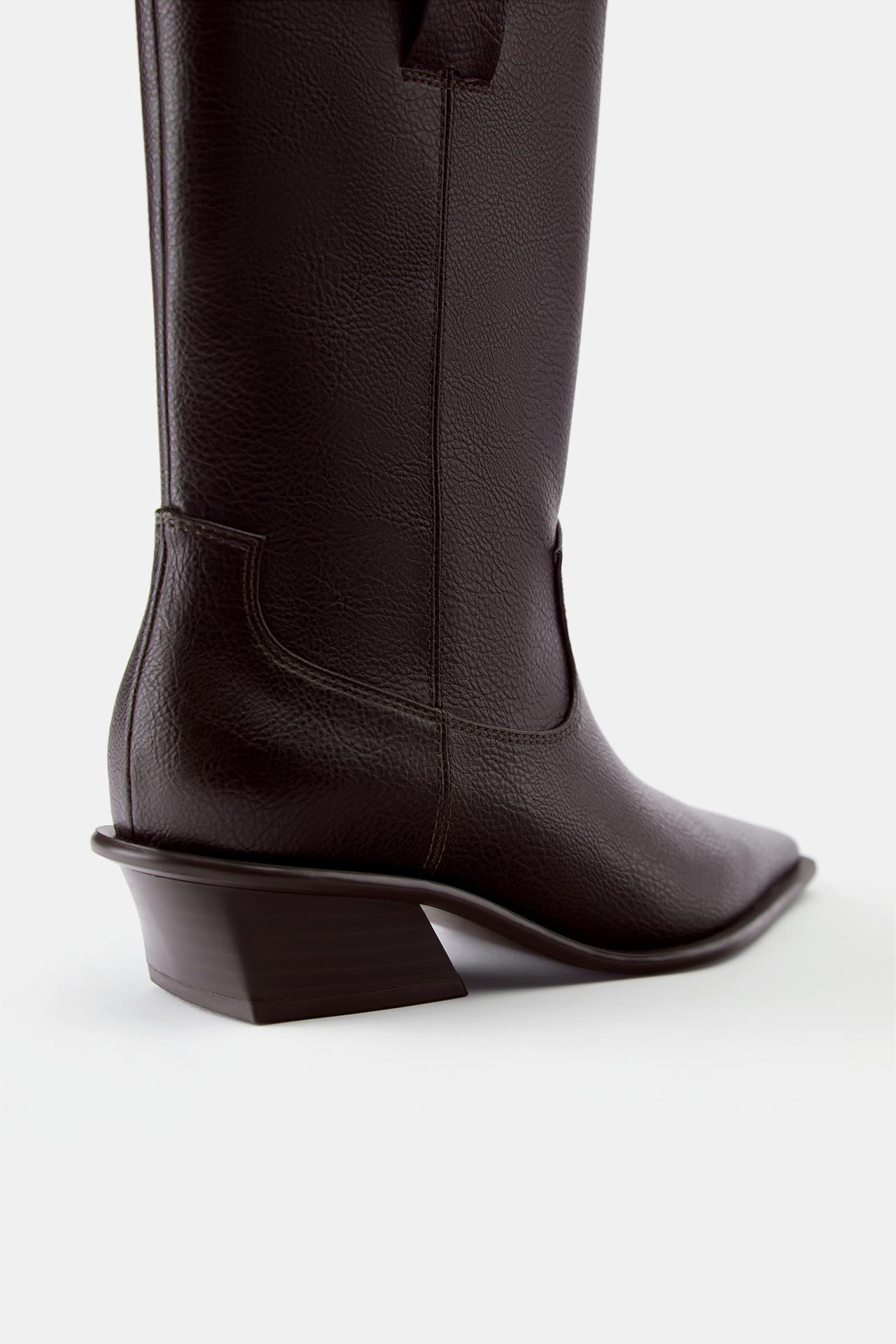 Cowboy ankle boots — Brown