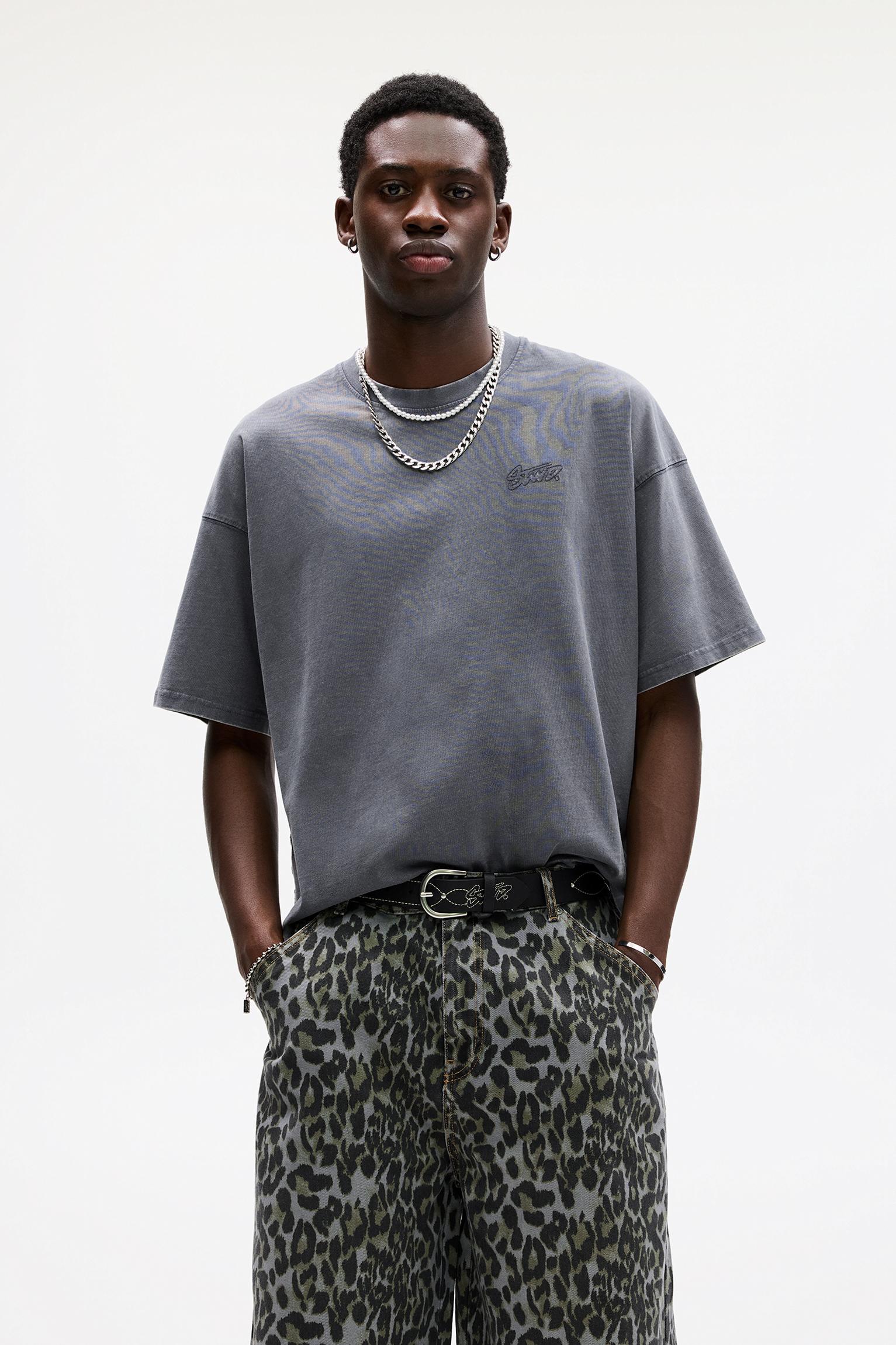 T-Shirt Stwd Im Washed-Look