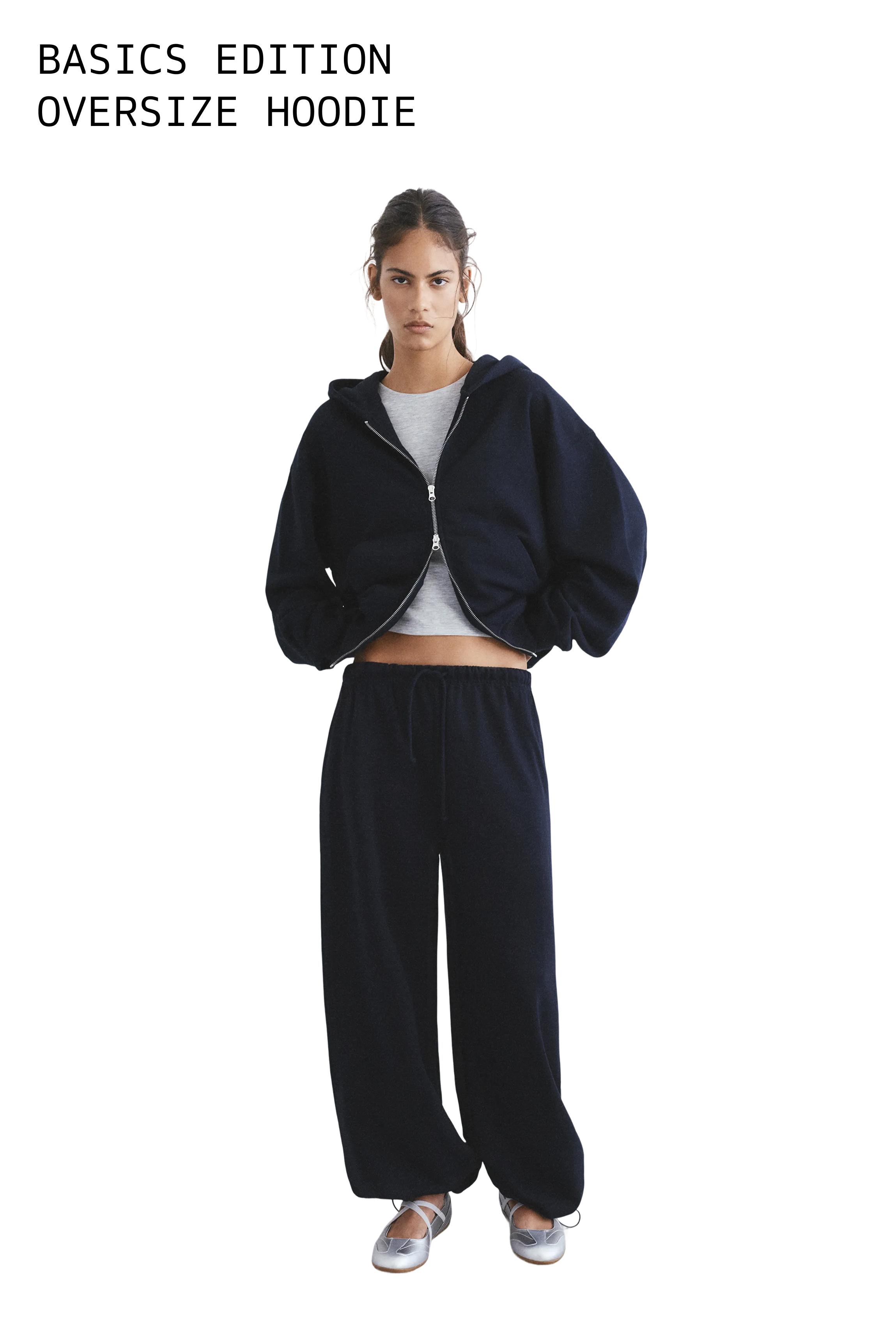 Hoodie with zipper — Navy