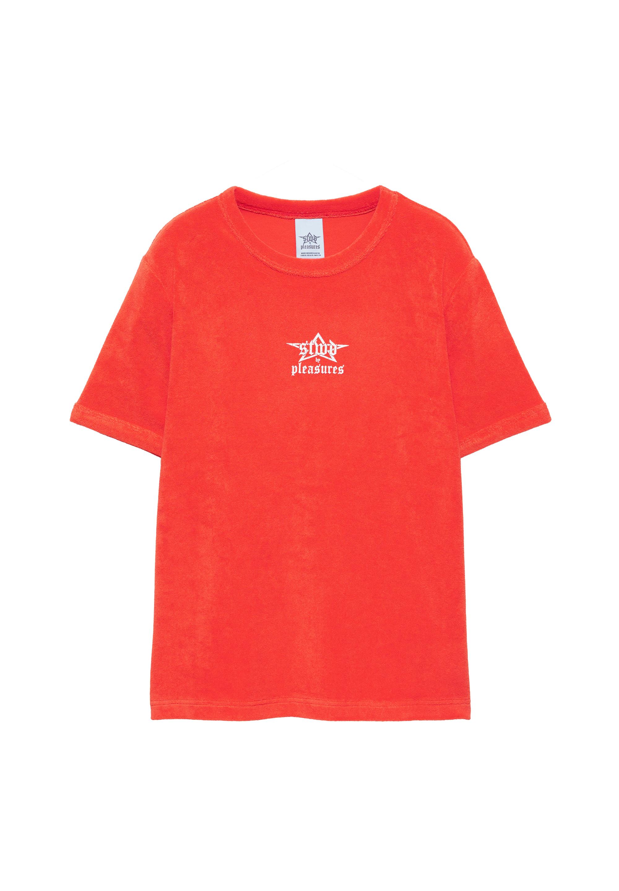 Pleasures x STWD towelling T-shirt — Red