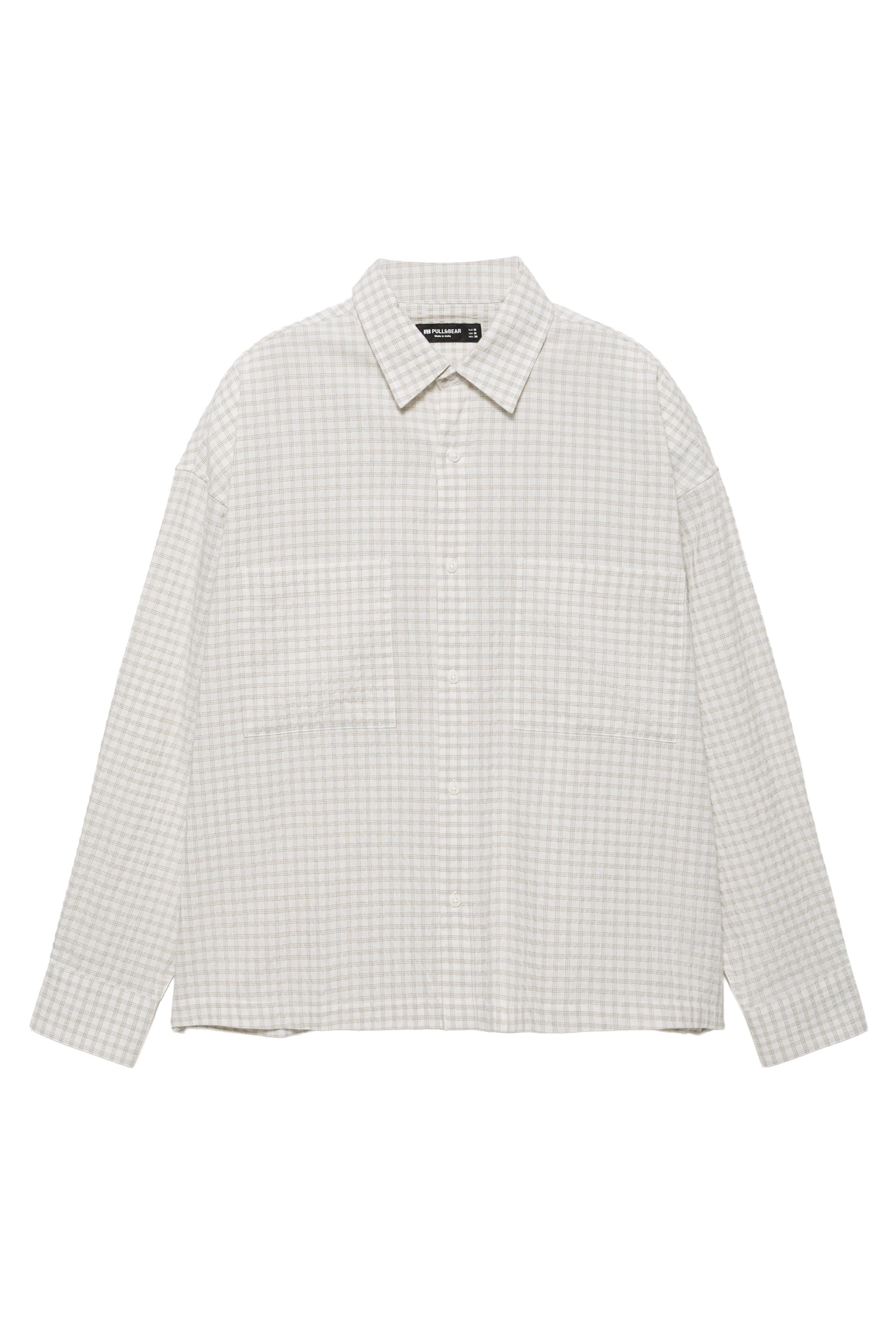 Cepli uzun kollu gömlek - Görsel 4