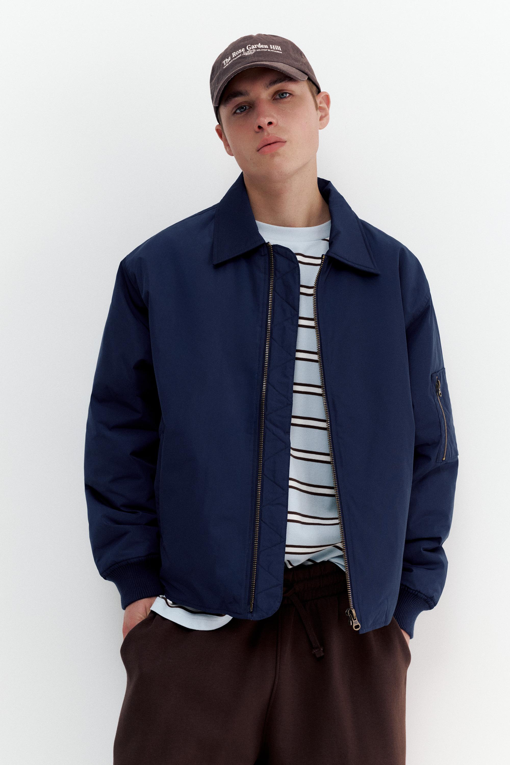 Bomber Con Collo A Camicia