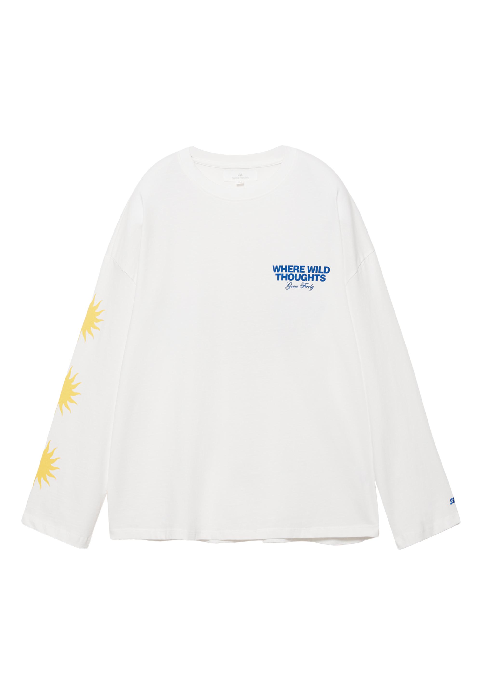 Güneş grafik baskılı t-shirt