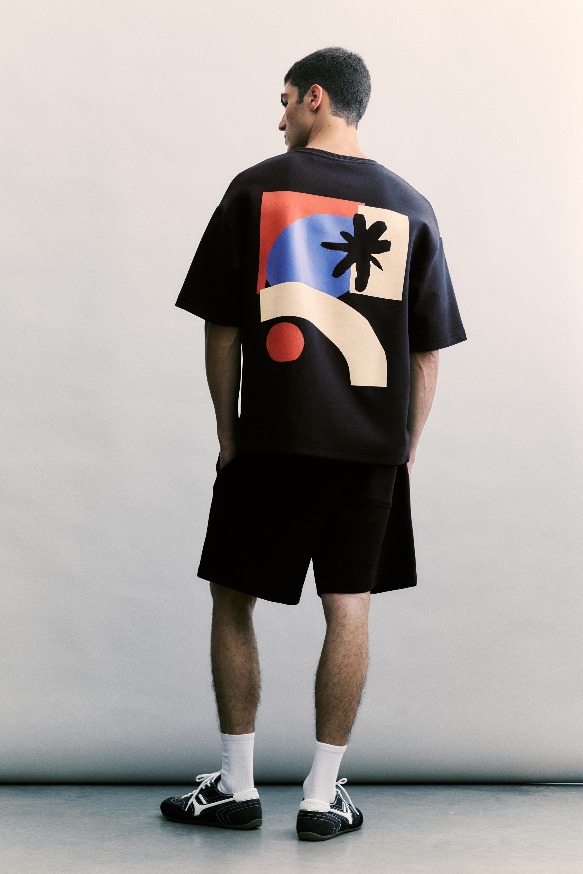 Interlock jogger Bermuda shorts — Black