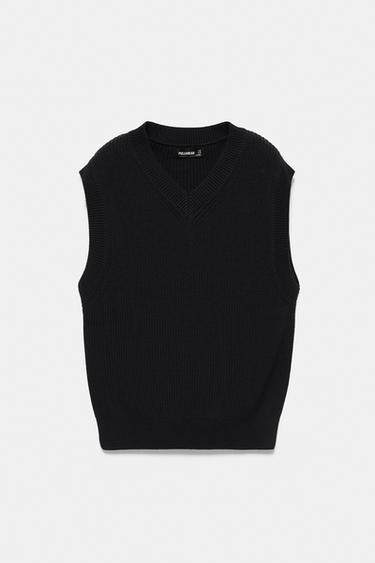 Knit vest — Navy 4