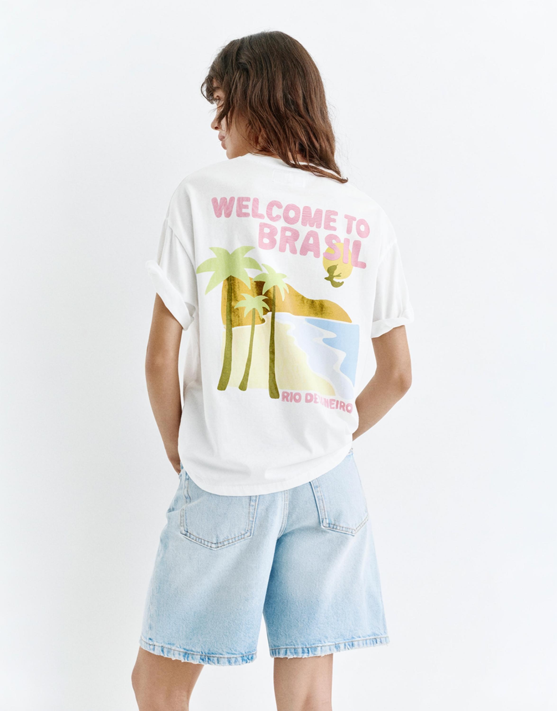 Brazil graphic T-shirt — Ice