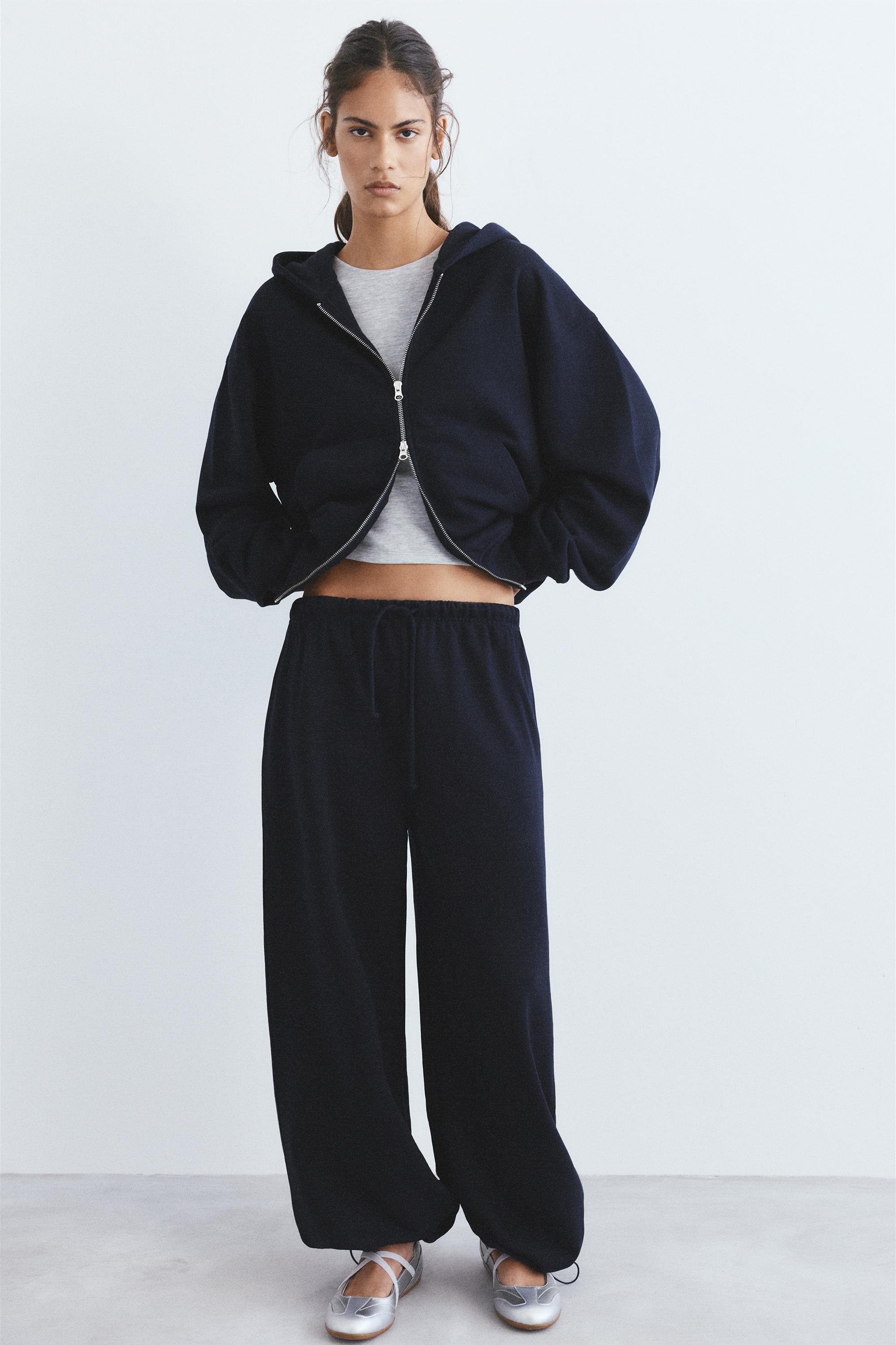 Hoodie with zipper — Navy
