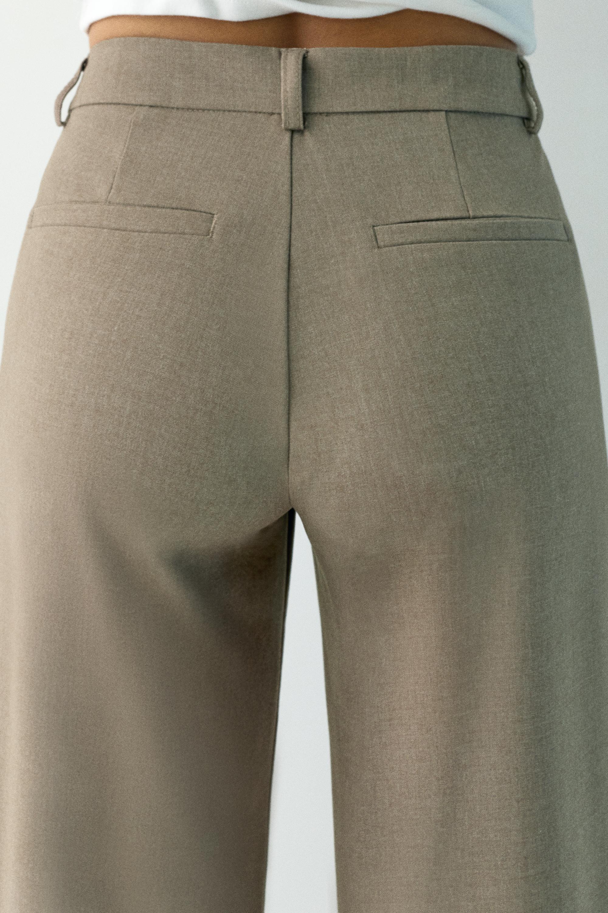 Uzun bol paça kumaş pantolon - Görsel 31