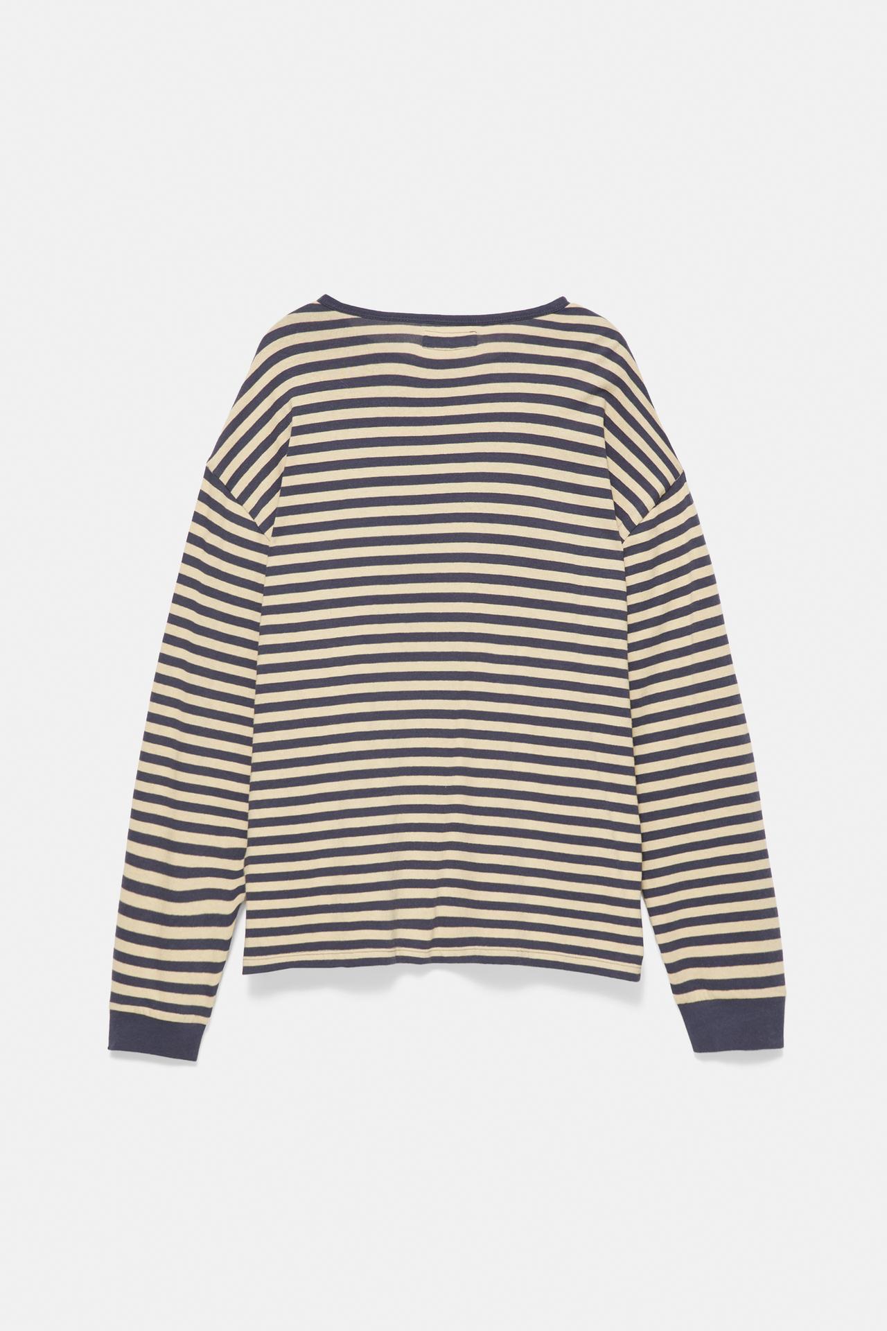 Long sleeve striped T-shirt — Ocher