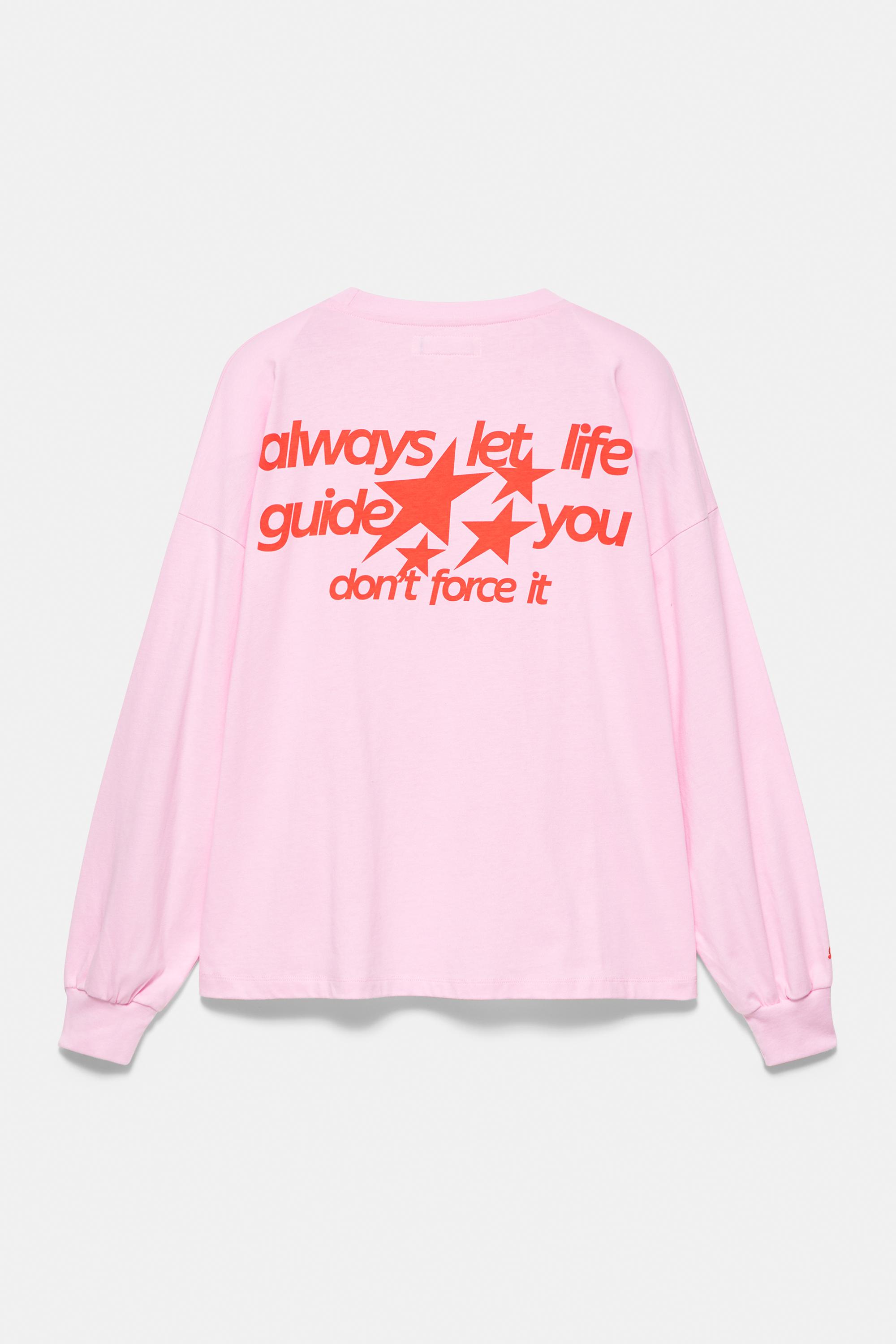 Oversize star graphic T-shirt — Pink