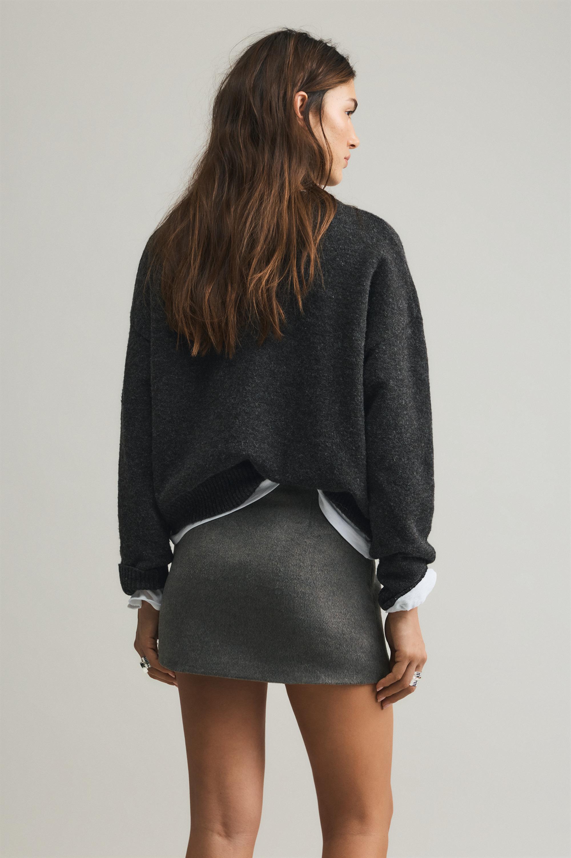 Soft mini skirt — Mole brown