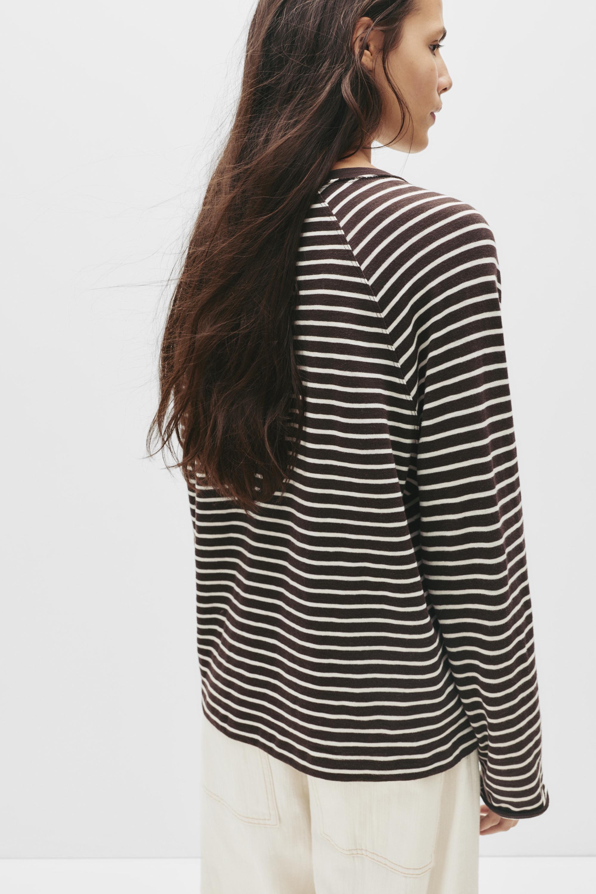 Uzun kollu reglan kesim t-shirt - Görsel 16