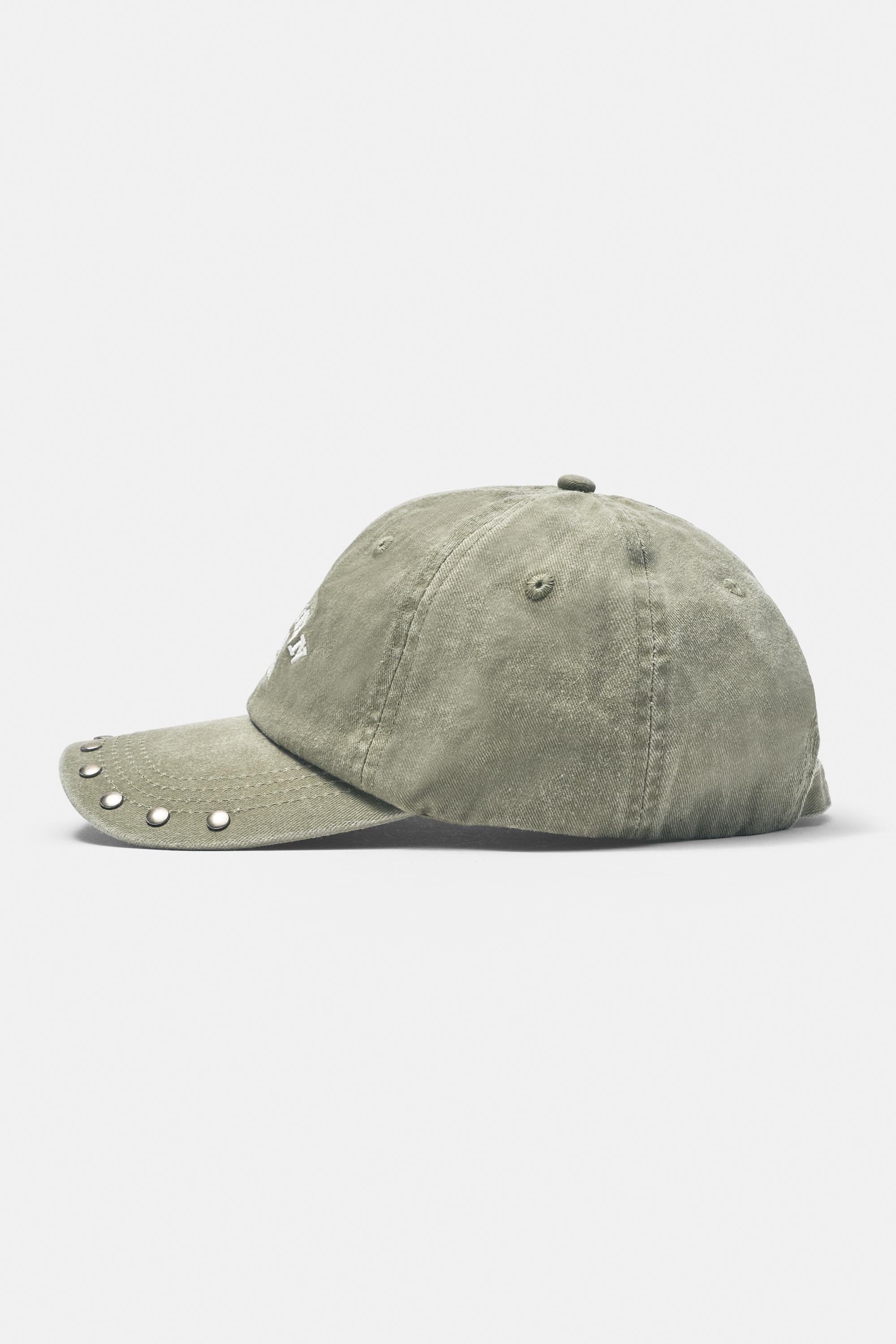 Studded Michigan cap — Khaki