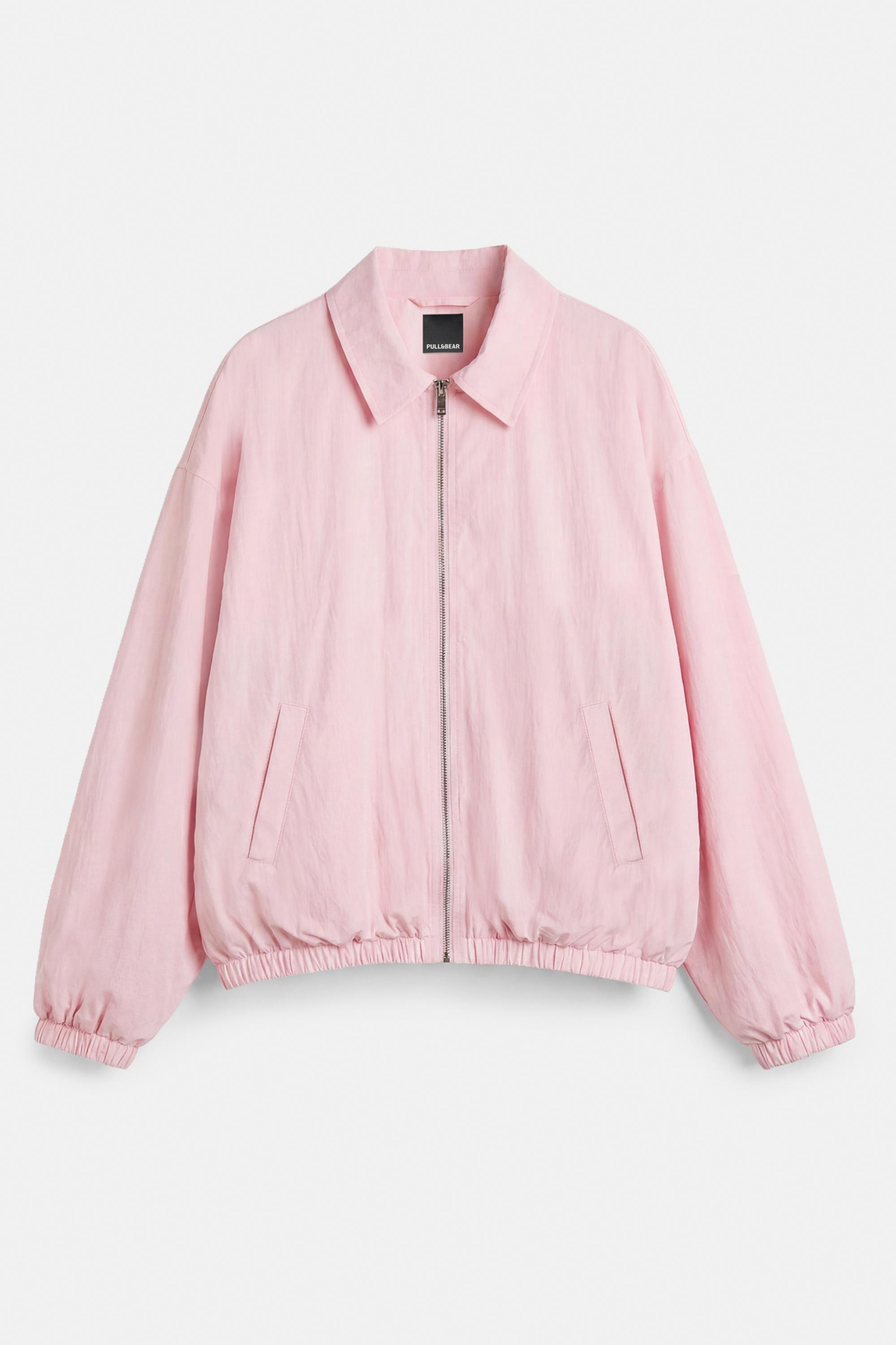 Fluid oversize jacket — Rose pink