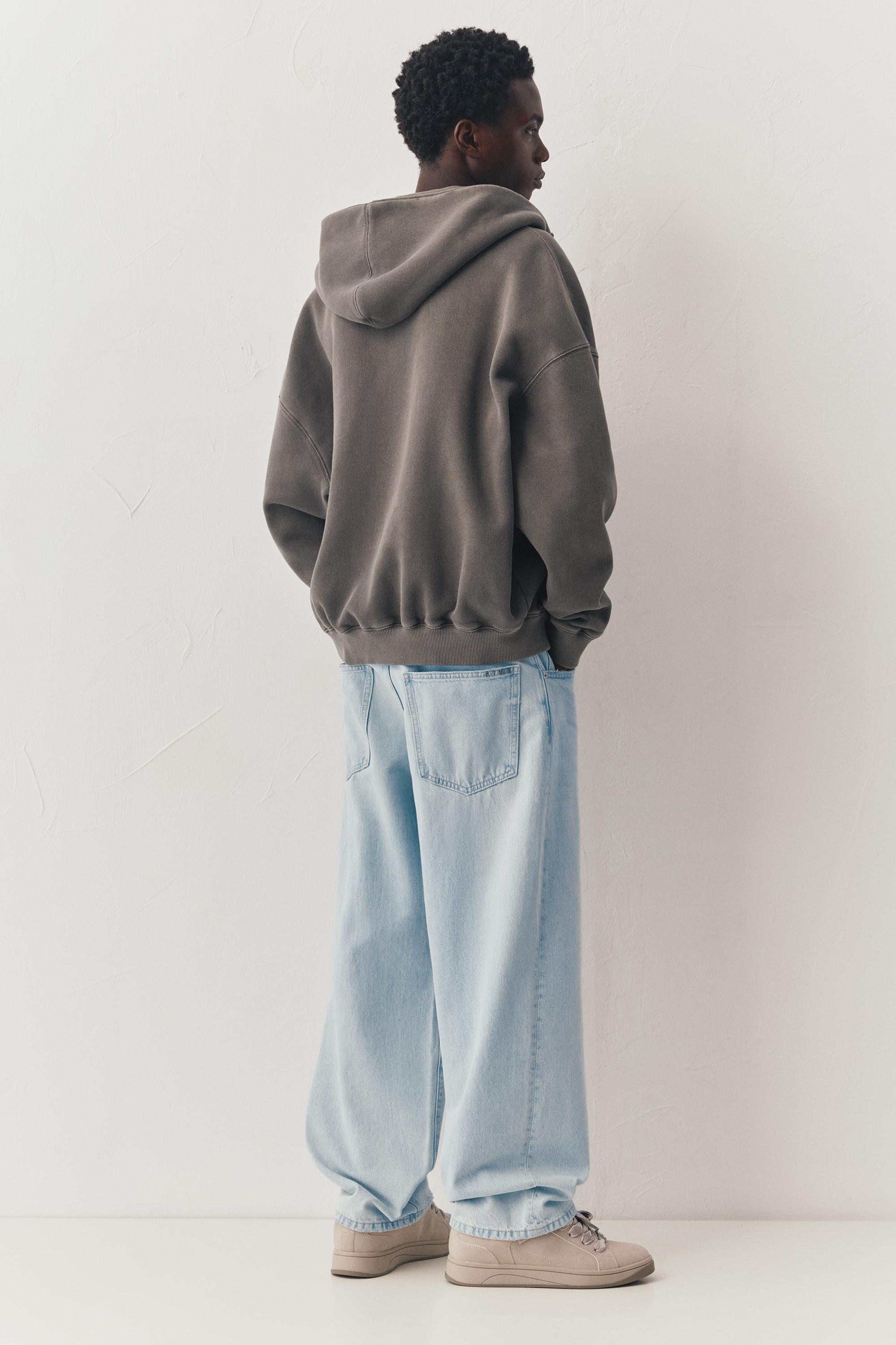 Relaxed fit baggy jeans — Pale blue