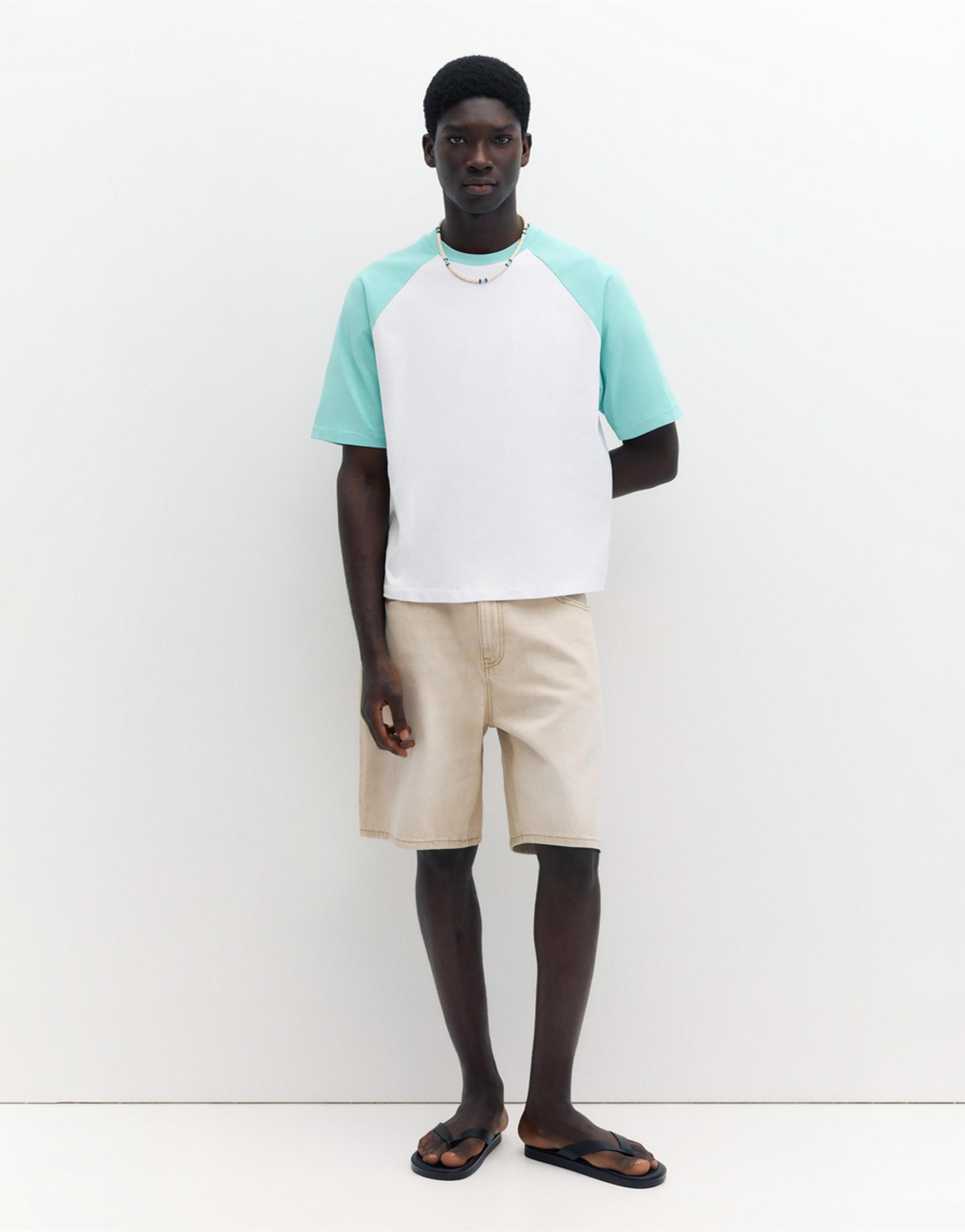 Raglan sleeve T-shirt — White