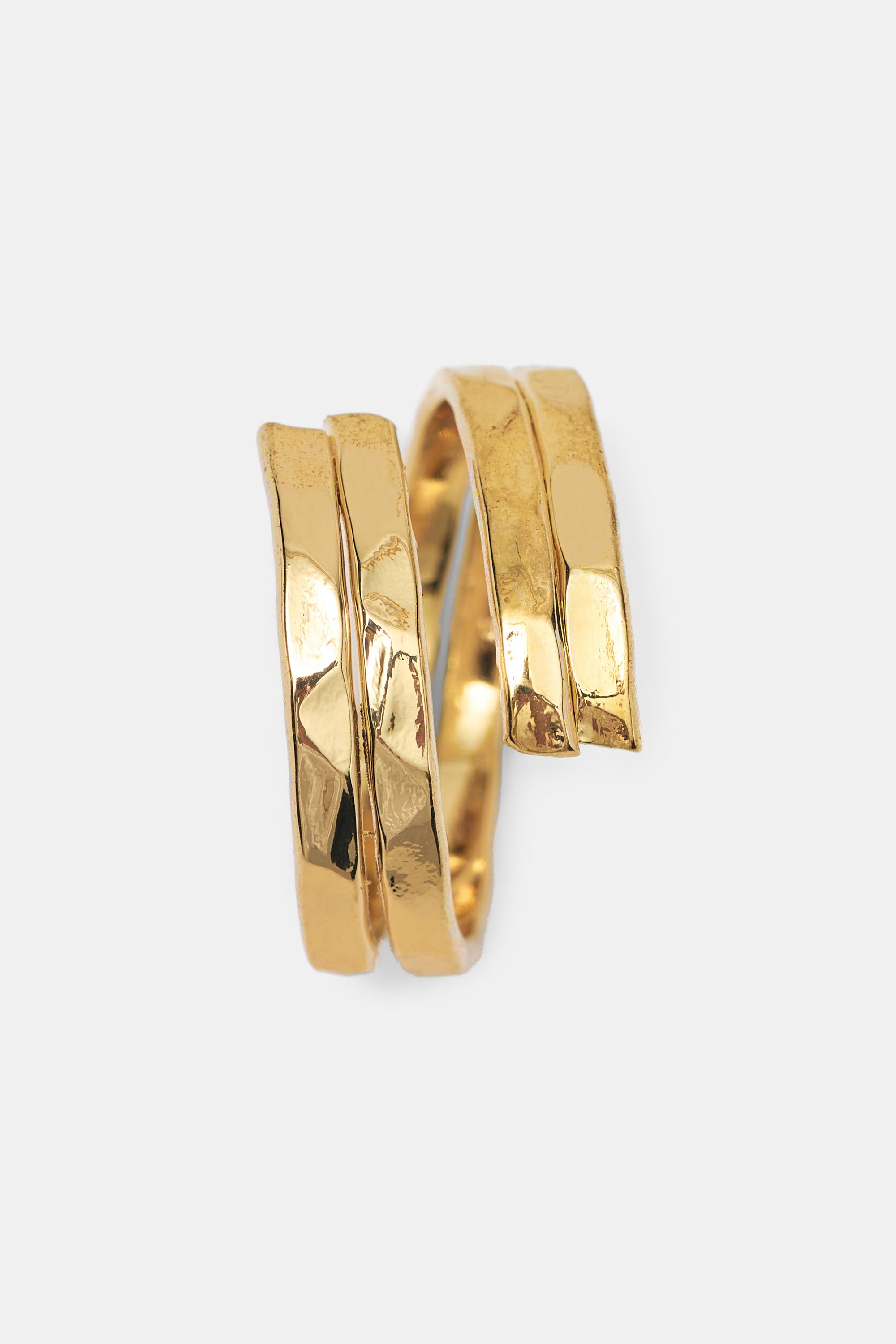 3-pack of rings — Gold