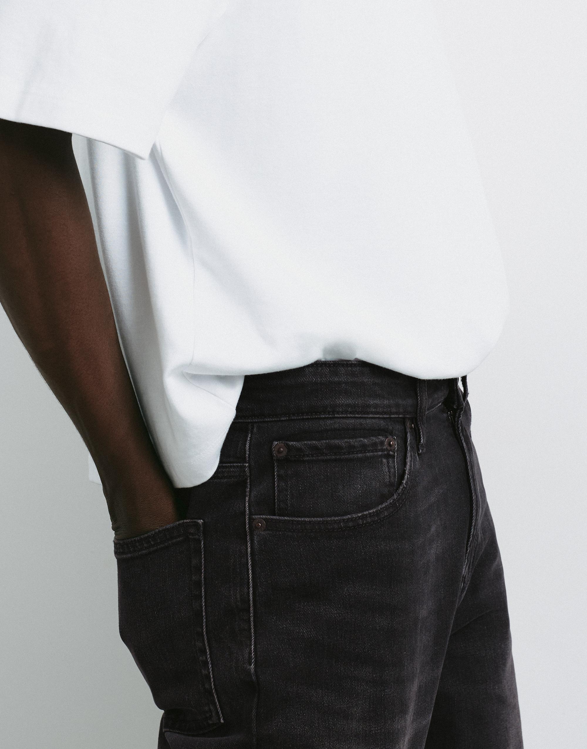 Slim fit jeans — Faded black