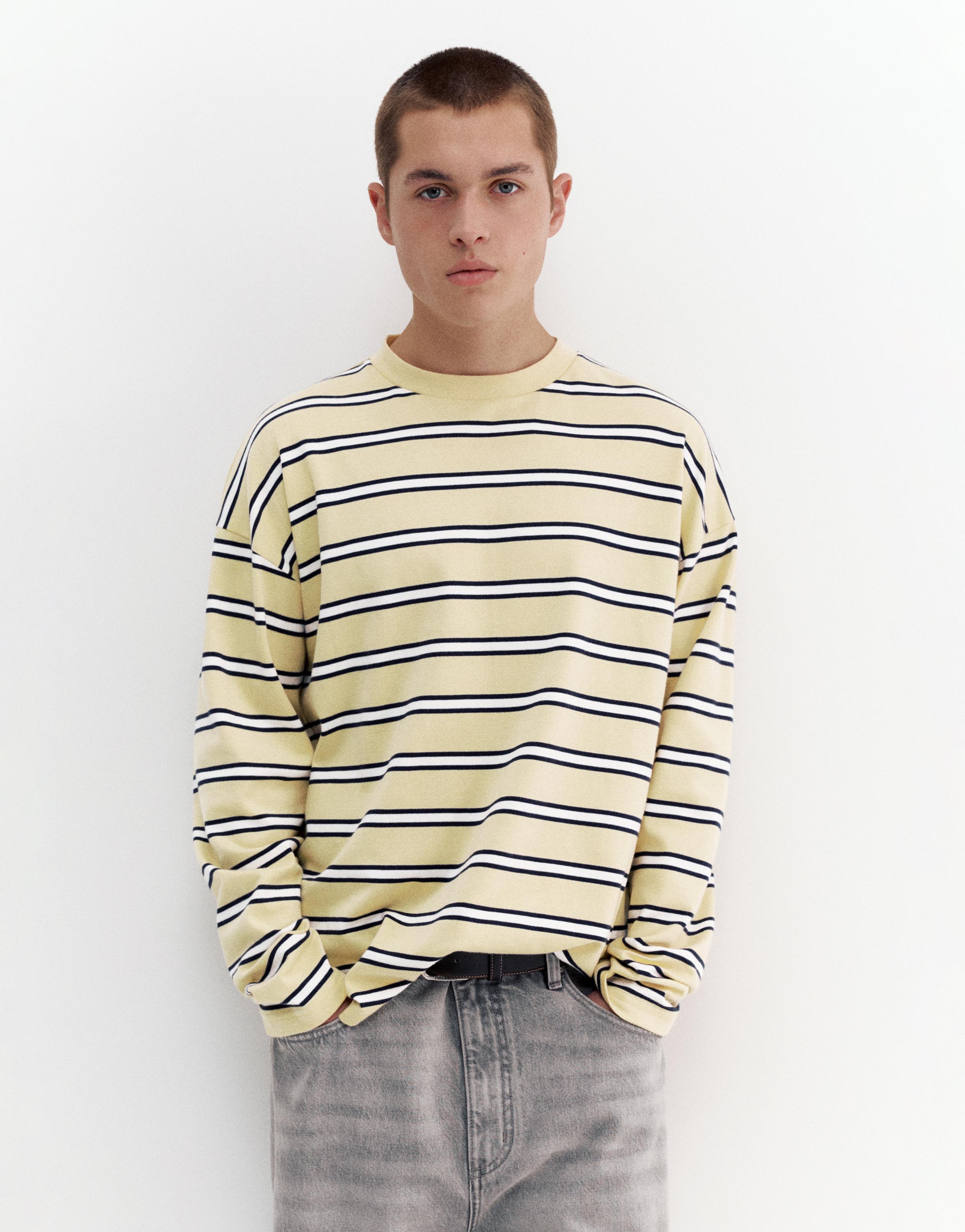 Uzun kollu çizgili t-shirt - Görsel 19
