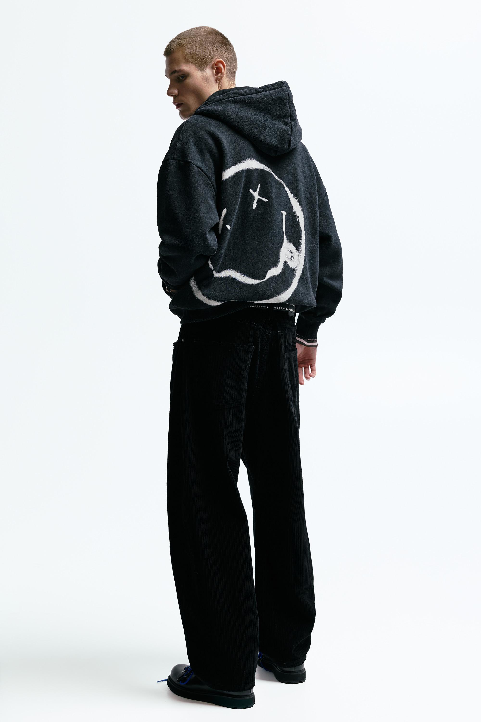 Nirvana fermuarlı kapüşonlu sweatshirt - Görsel 7