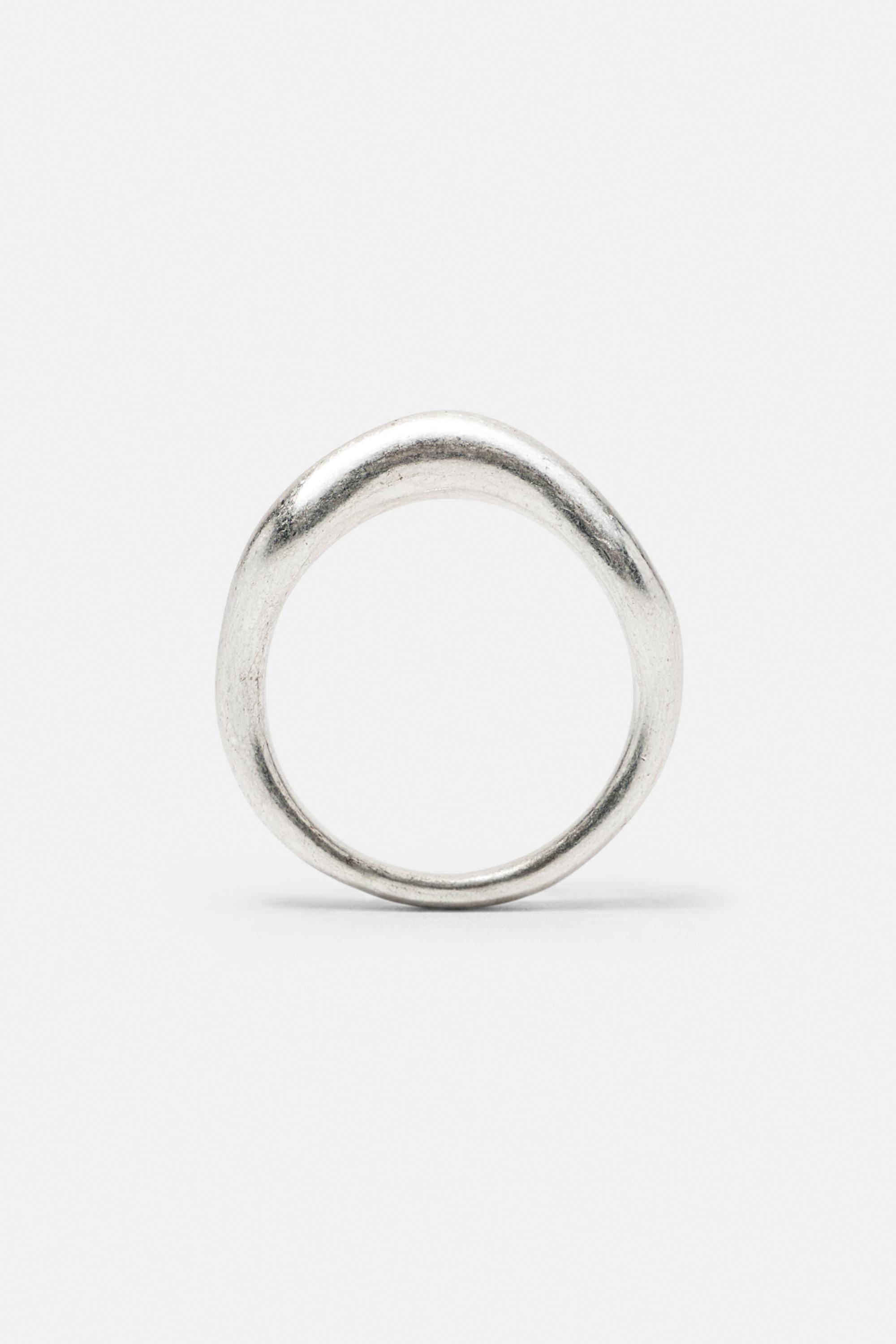 Pack of 3 irregular rings — Silver