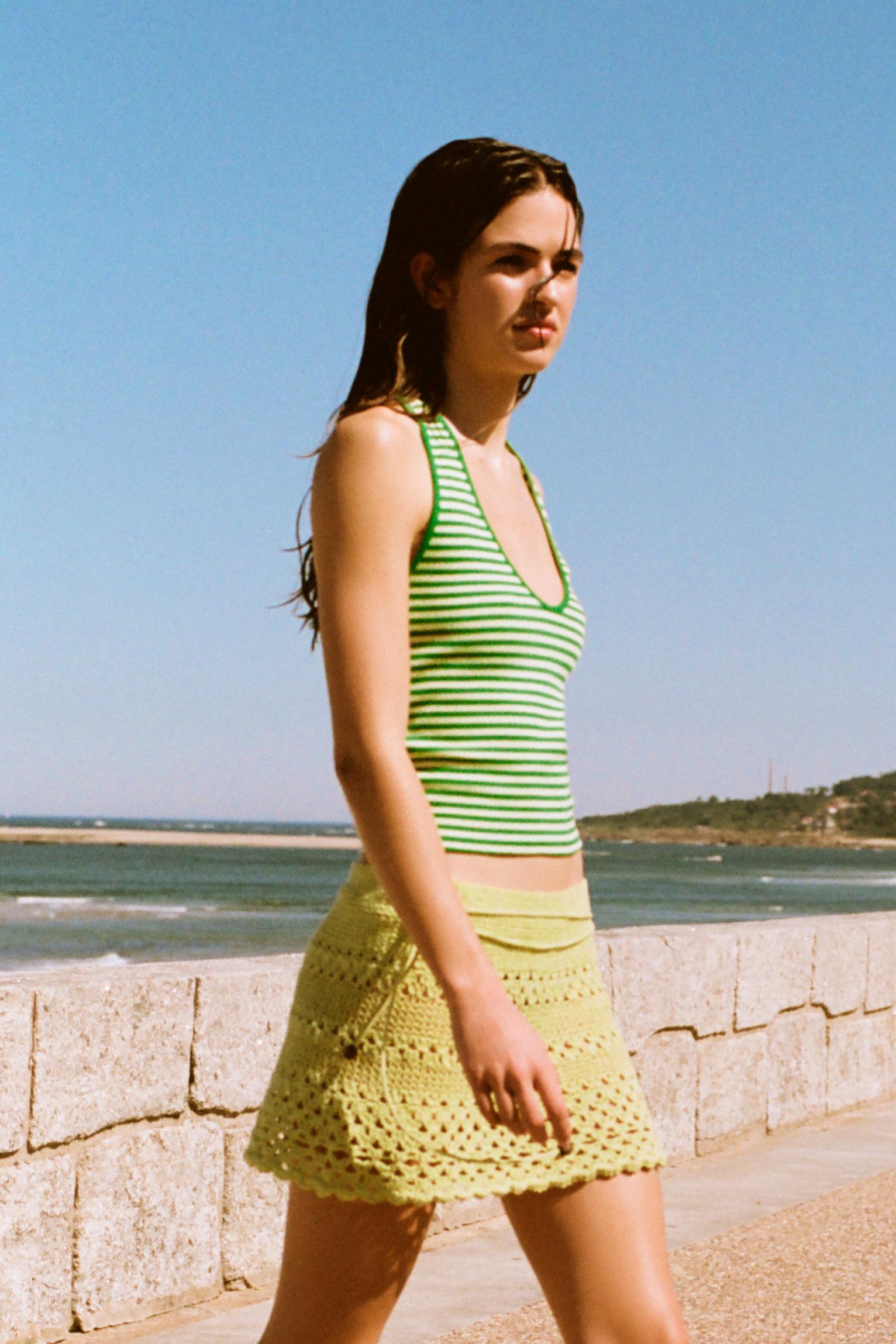 Top Halter A Righe